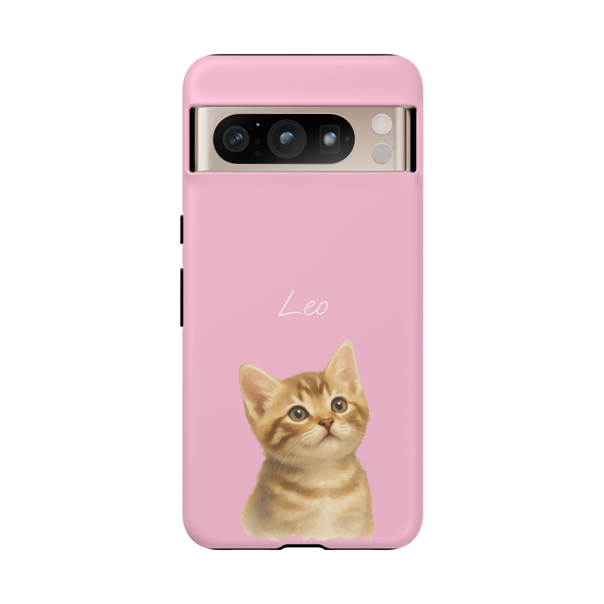 PET AQUARELL PINK – Personalisierte Handyhülle mit Dual-Layer-Schutz