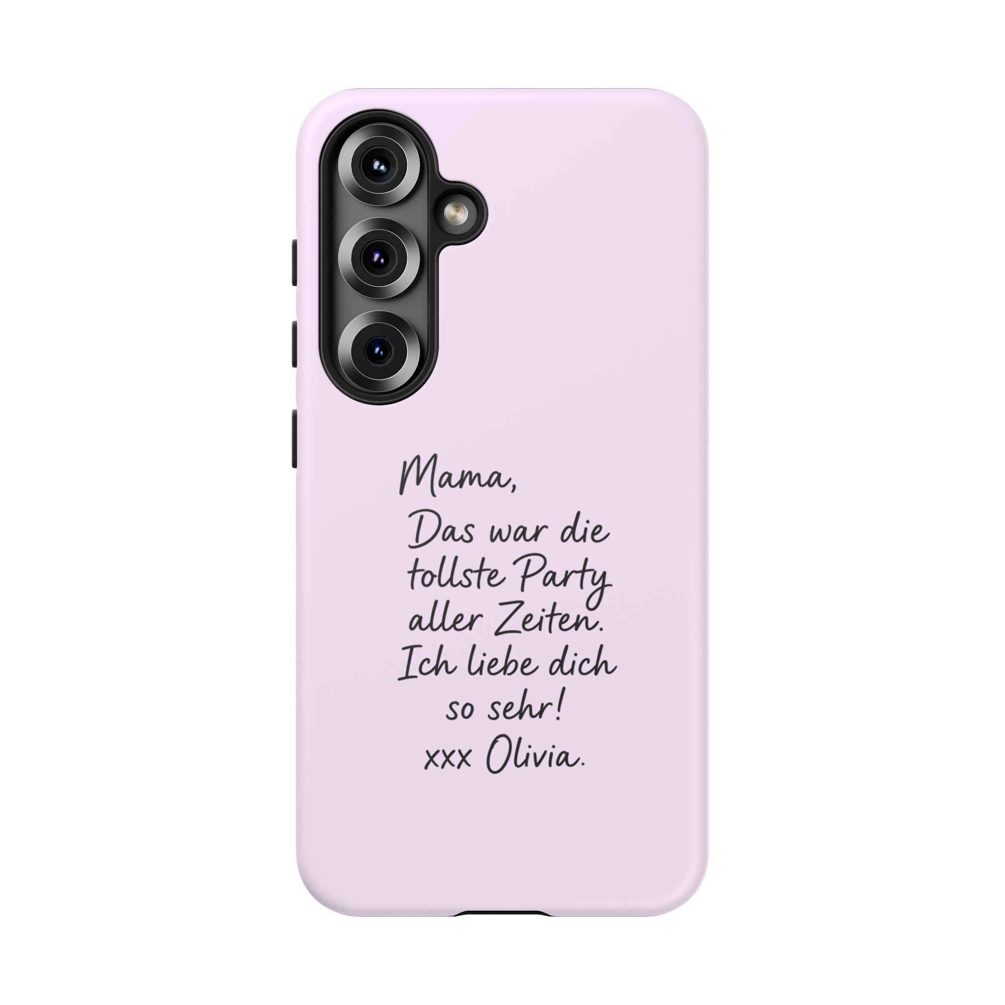 LAVENDEL mit handgeschriebener Notiz – Personalisierte Handyhülle mit Dual-Layer-Schutz