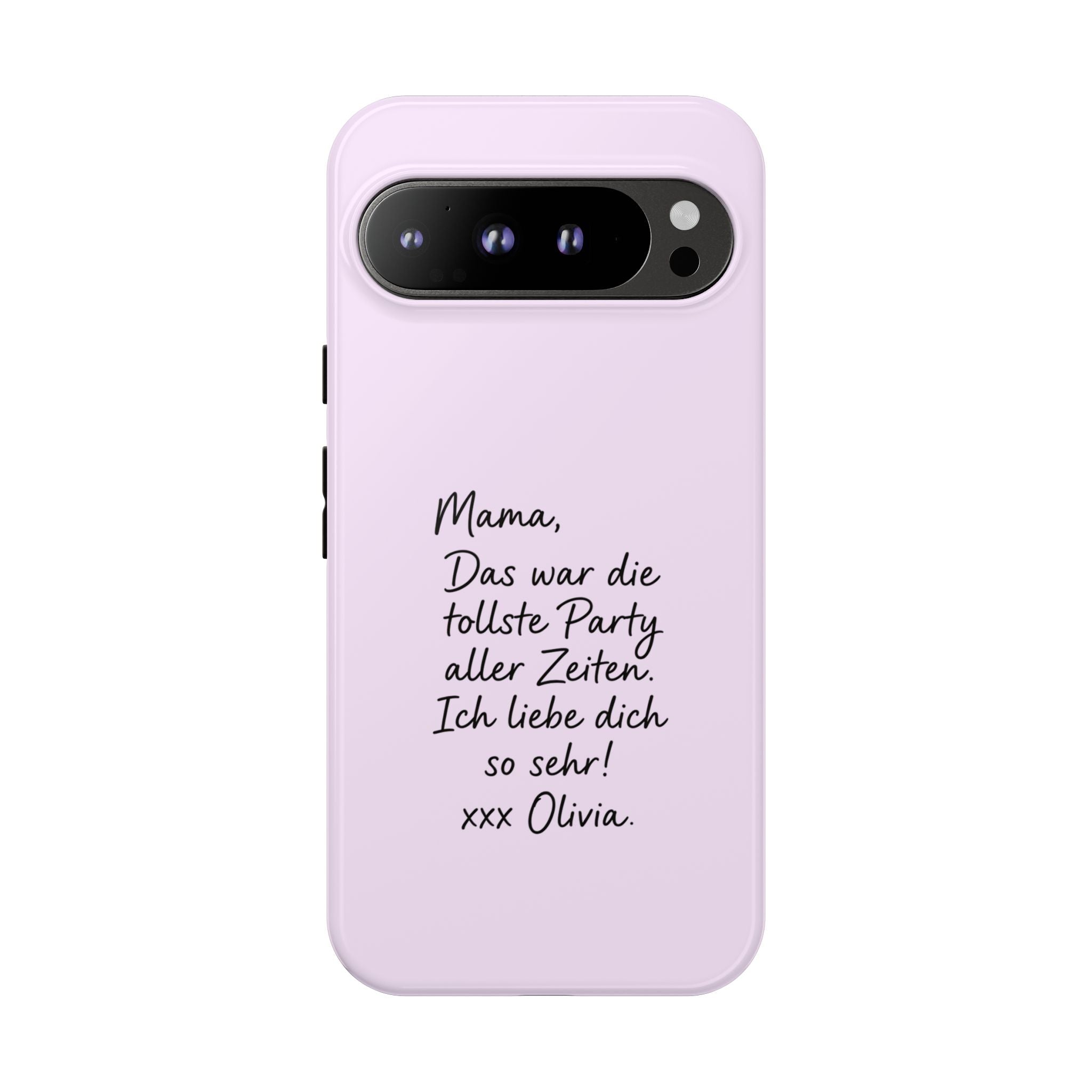 LAVENDEL mit handgeschriebener Notiz – Personalisierte Handyhülle mit Dual-Layer-Schutz