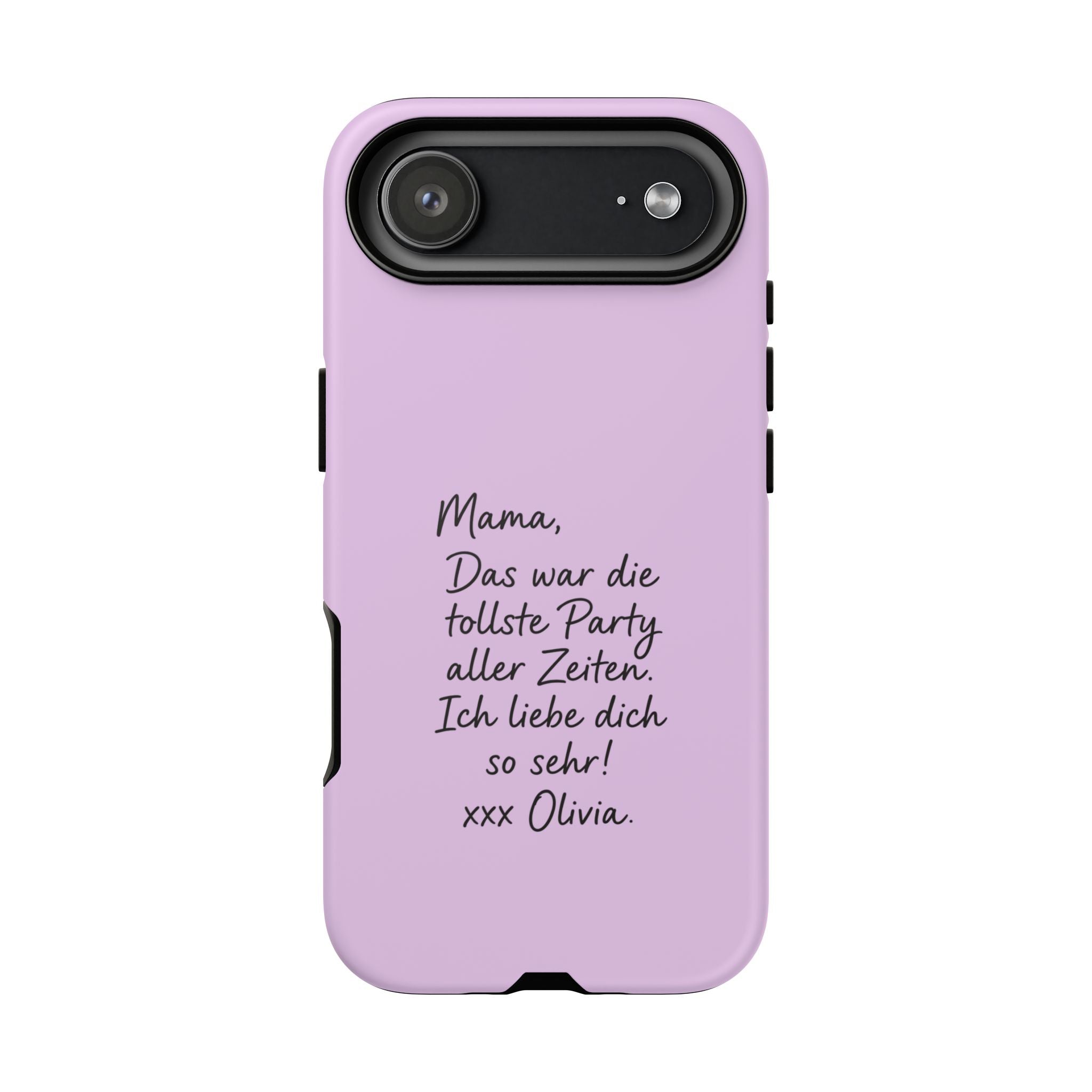 LAVENDEL mit handgeschriebener Notiz – Personalisierte Handyhülle mit Dual-Layer-Schutz