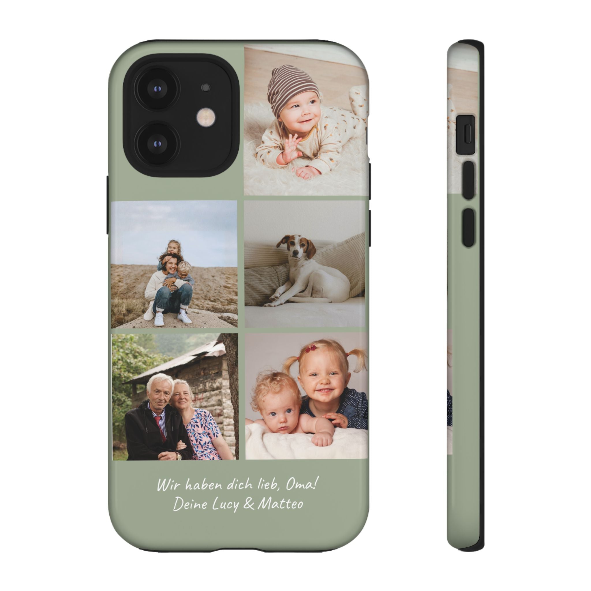 SALBEI PHOTO COLLAGE – Personalisierte Foto Handyhülle mit Dual-Layer-Schutz