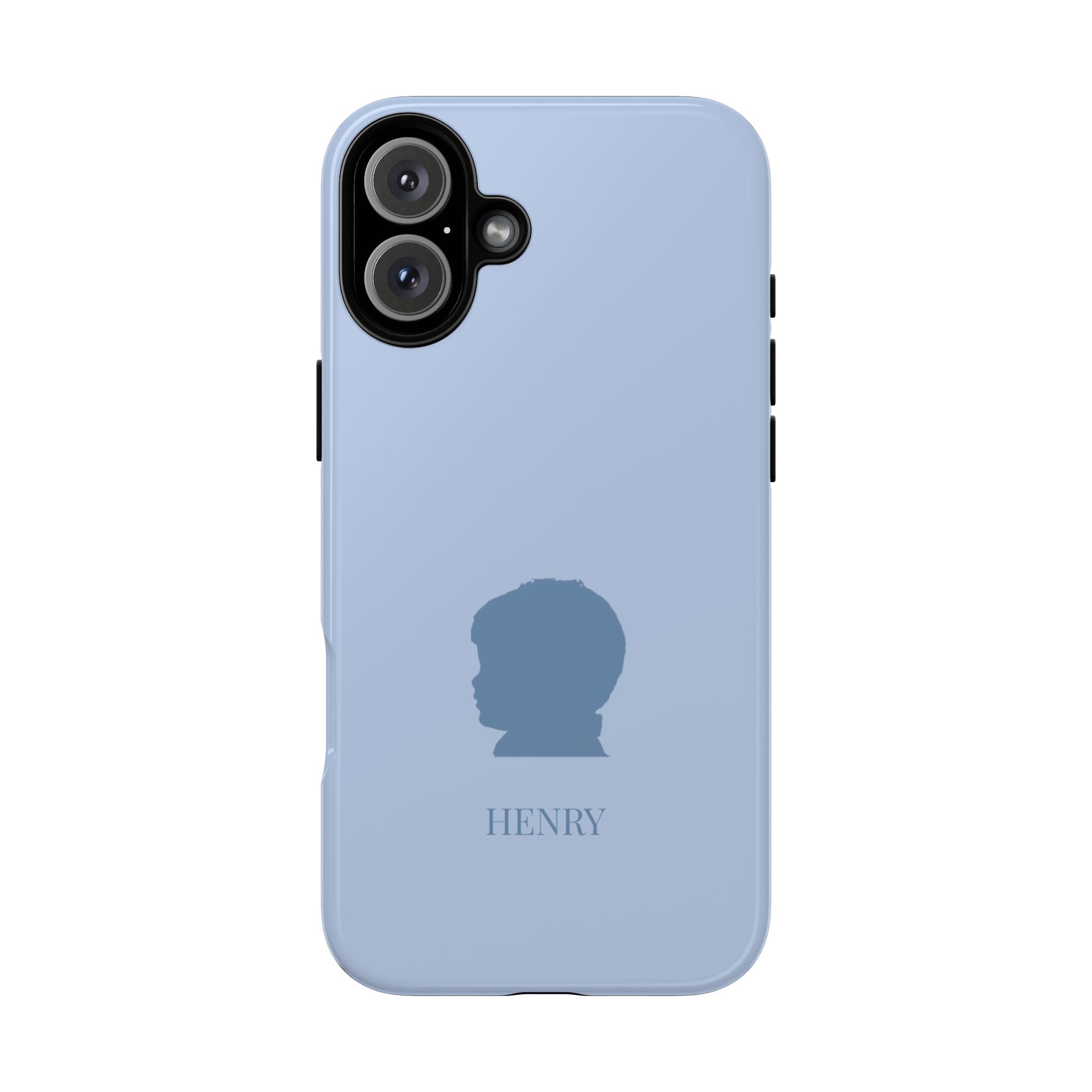 SILHOUETTE BLUE – Personalisierte Handyhülle mit Dual-Layer-Schutz