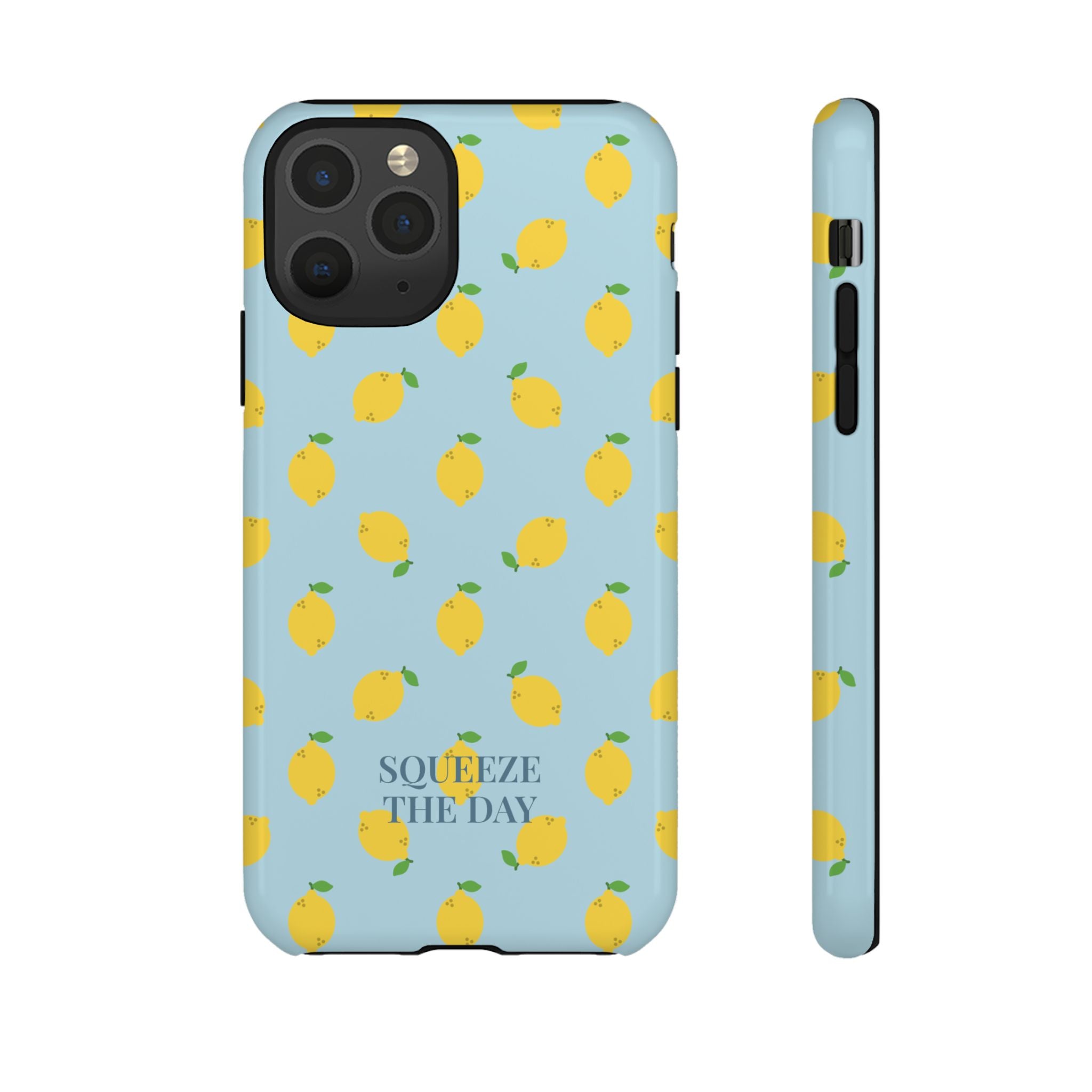 LEMONS BLUE SKY – Personalisierte Handyhülle mit Dual-Layer-Schutz