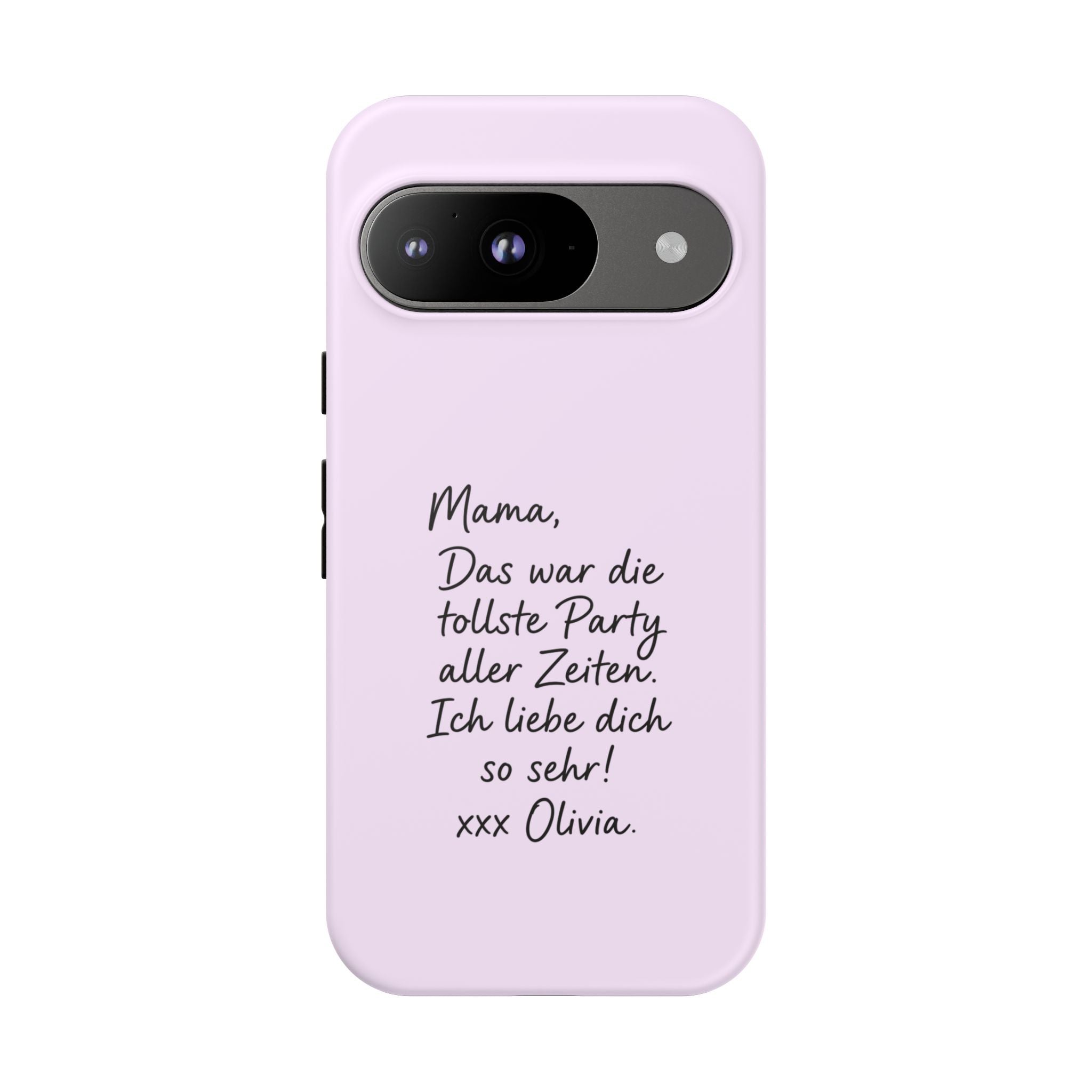 LAVENDEL mit handgeschriebener Notiz – Personalisierte Handyhülle mit Dual-Layer-Schutz
