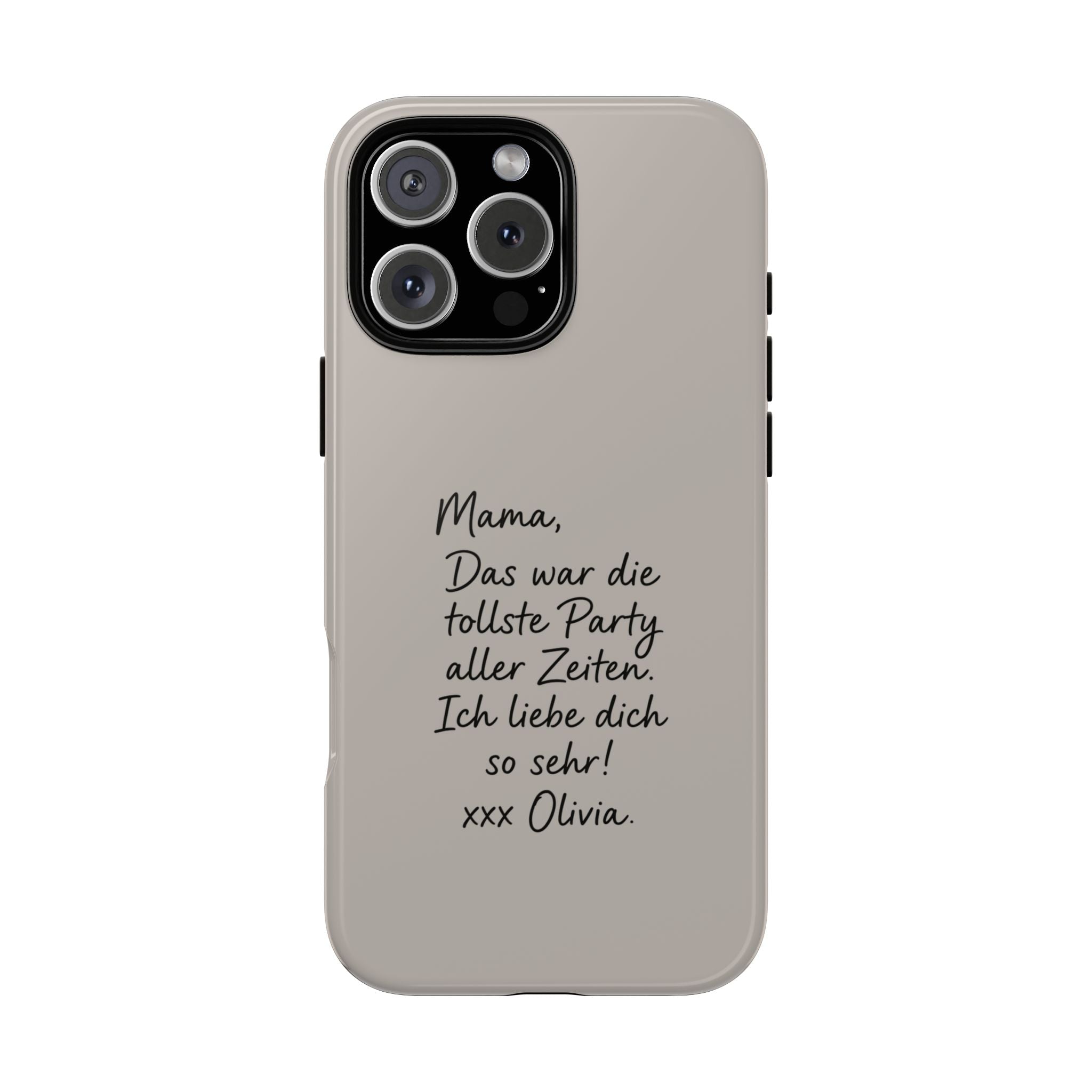 MOCCA HANDWRITTEN NOTE – Personalisierte Handyhülle mit Dual-Layer-Schutz