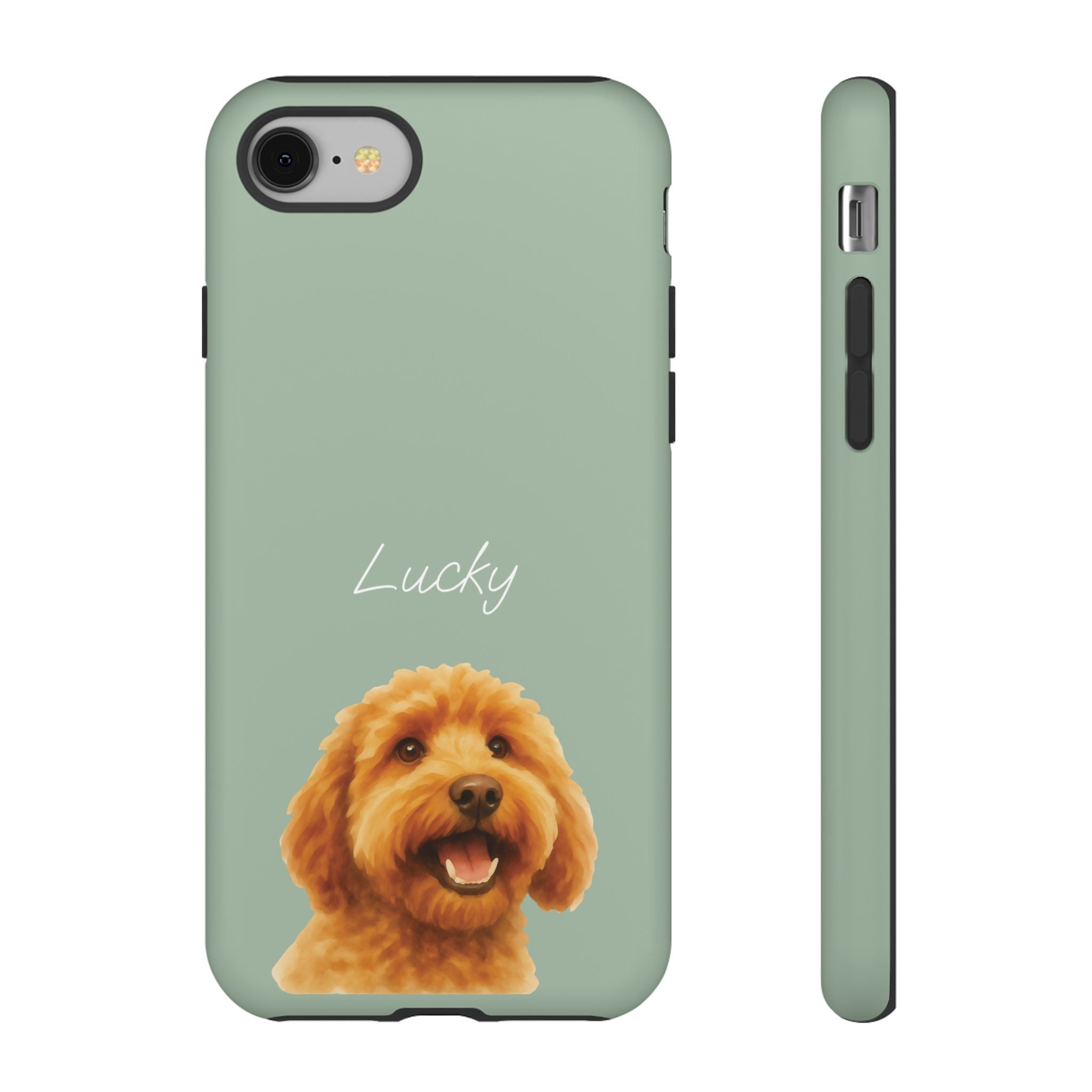 PET AQUARELL SALBEI – Personalisierte Handyhülle mit Dual-Layer-Schutz