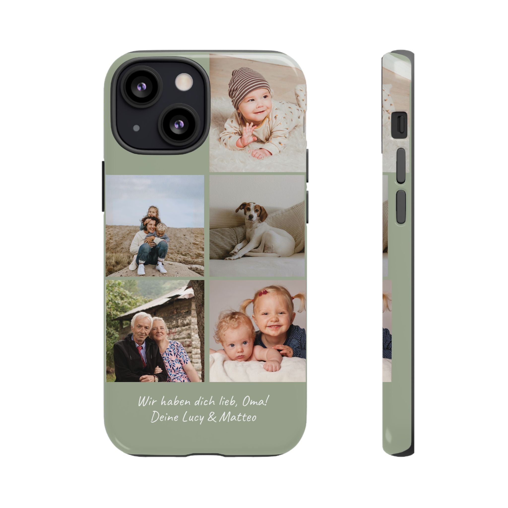 SALBEI PHOTO COLLAGE – Personalisierte Foto Handyhülle mit Dual-Layer-Schutz