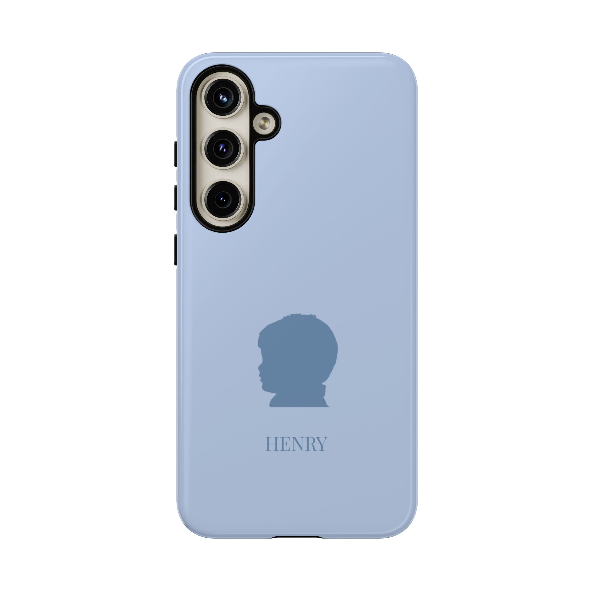 SILHOUETTE BLUE – Personalisierte Handyhülle mit Dual-Layer-Schutz