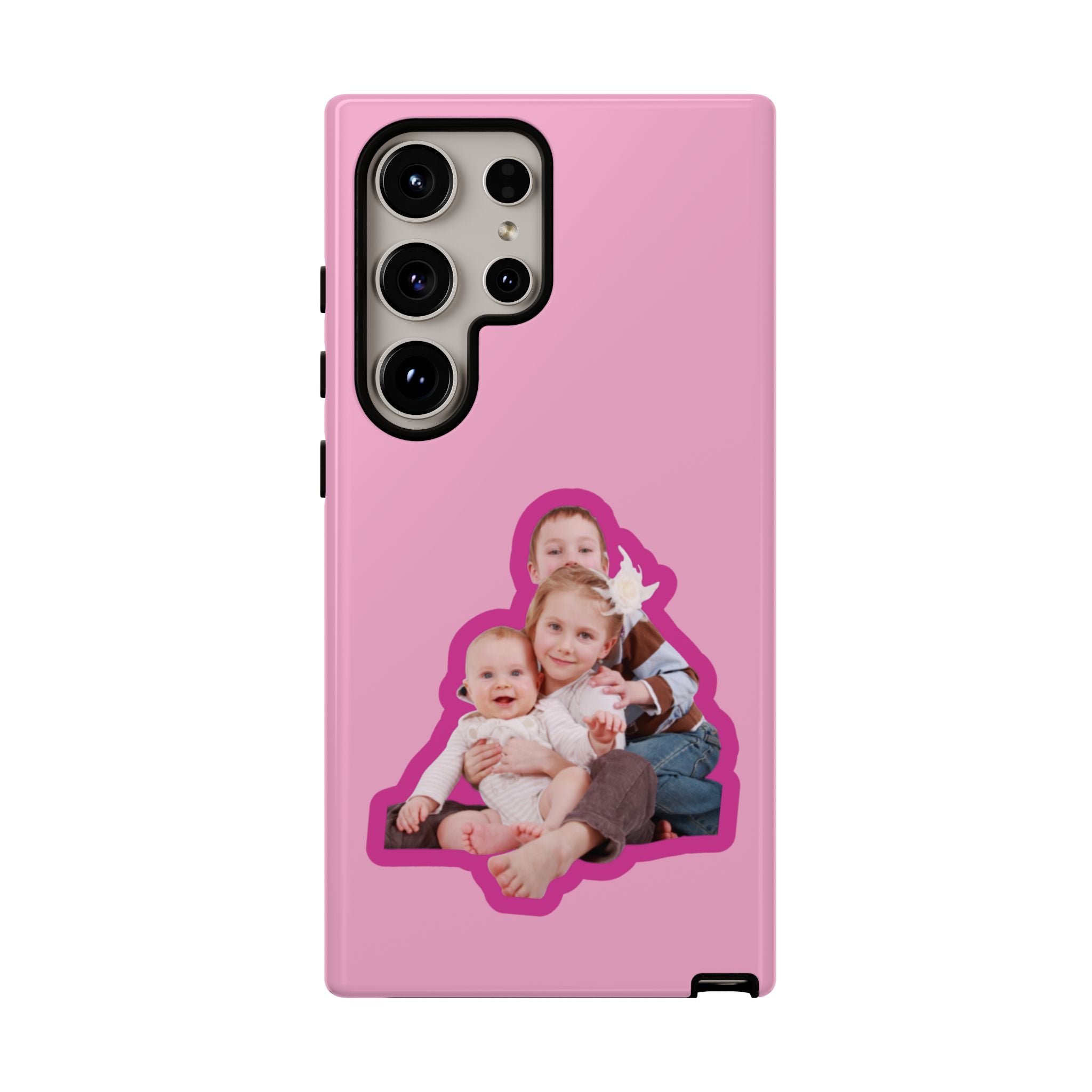 PINK CARTOON – Personalisierte Foto Handyhülle mit Dual-Layer-Schutz