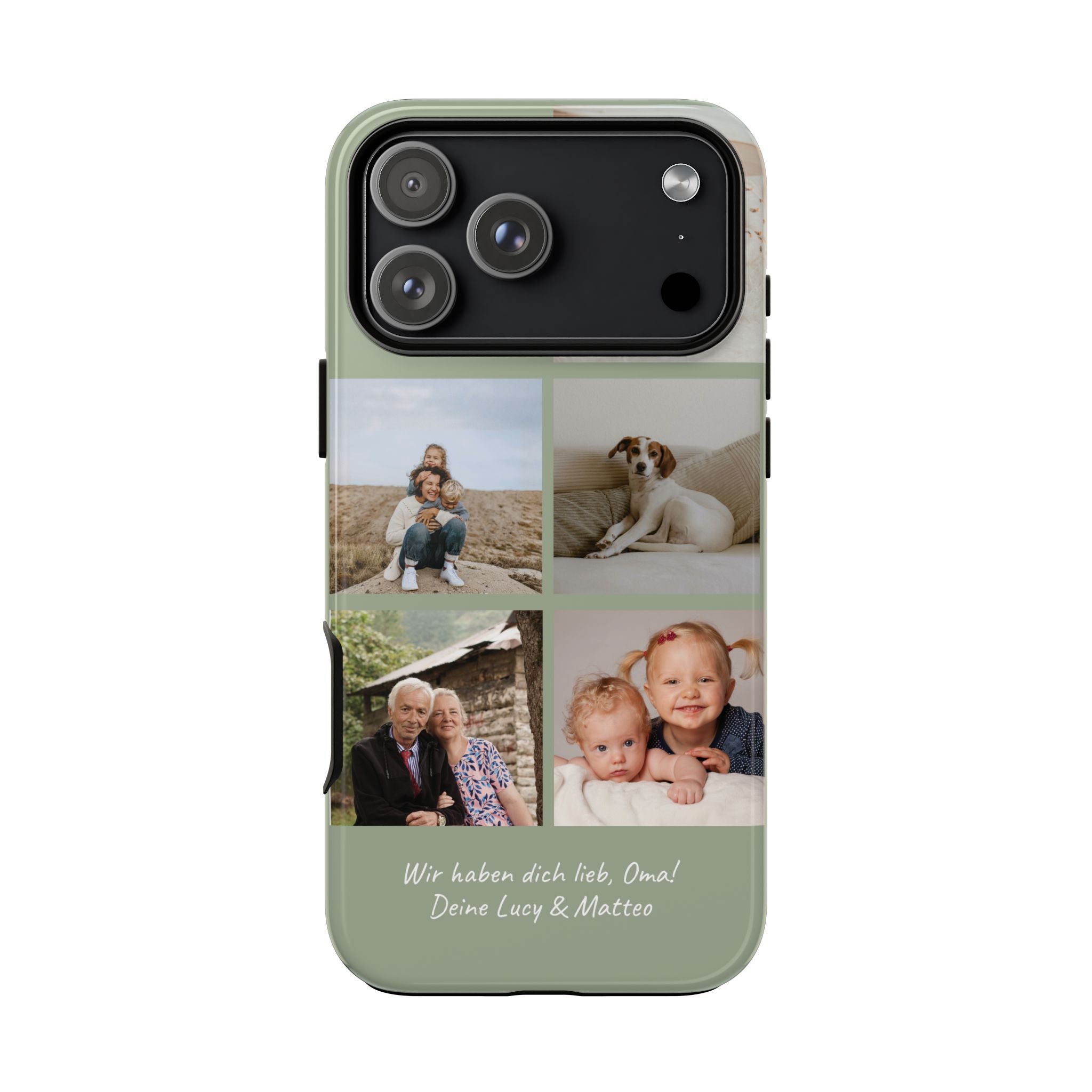 SALBEI PHOTO COLLAGE – Personalisierte Foto Handyhülle mit Dual-Layer-Schutz