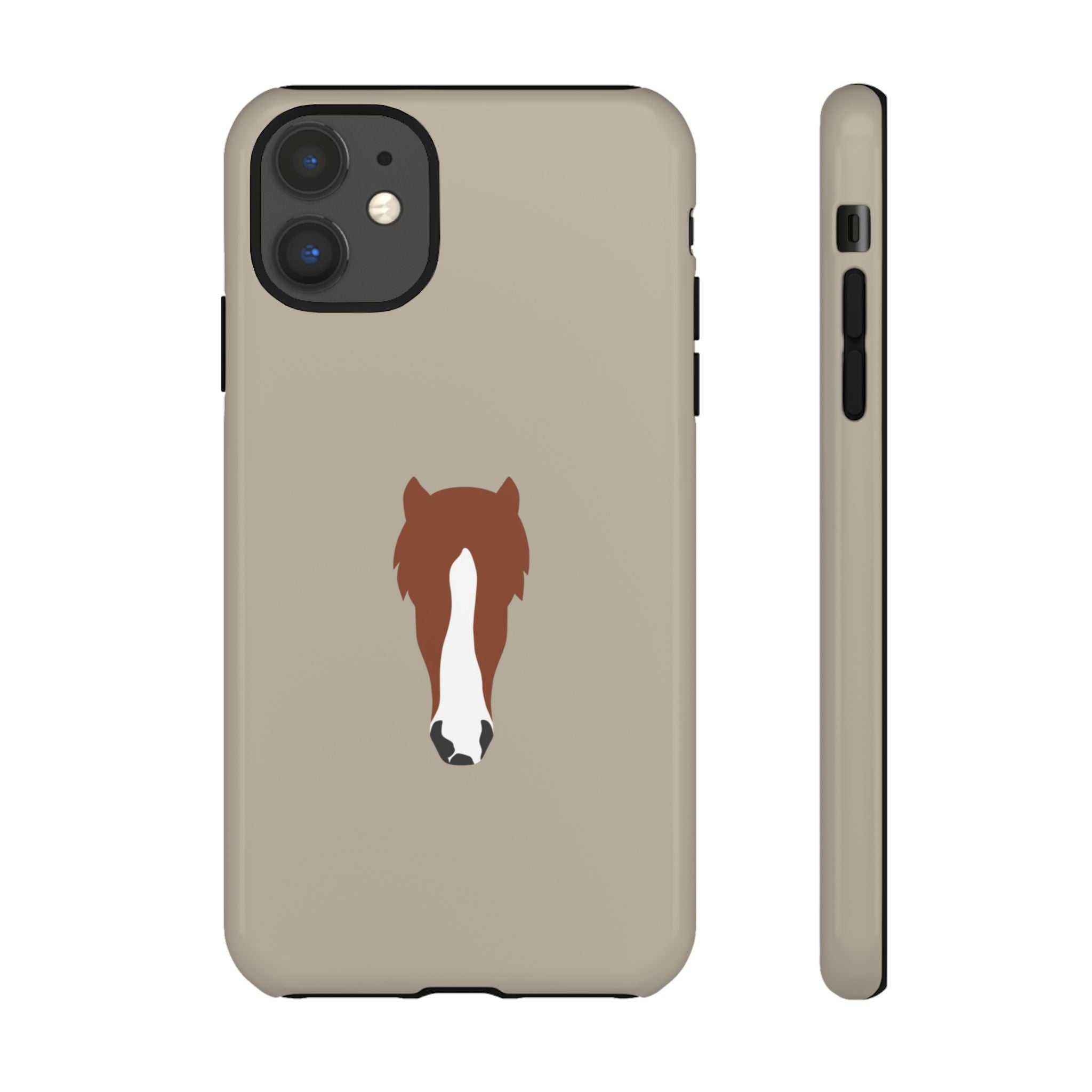 UNIQUE ANIMAL ART EDITION BEIGE – Personalisierte Handyhülle mit Dual-Layer-Schutz