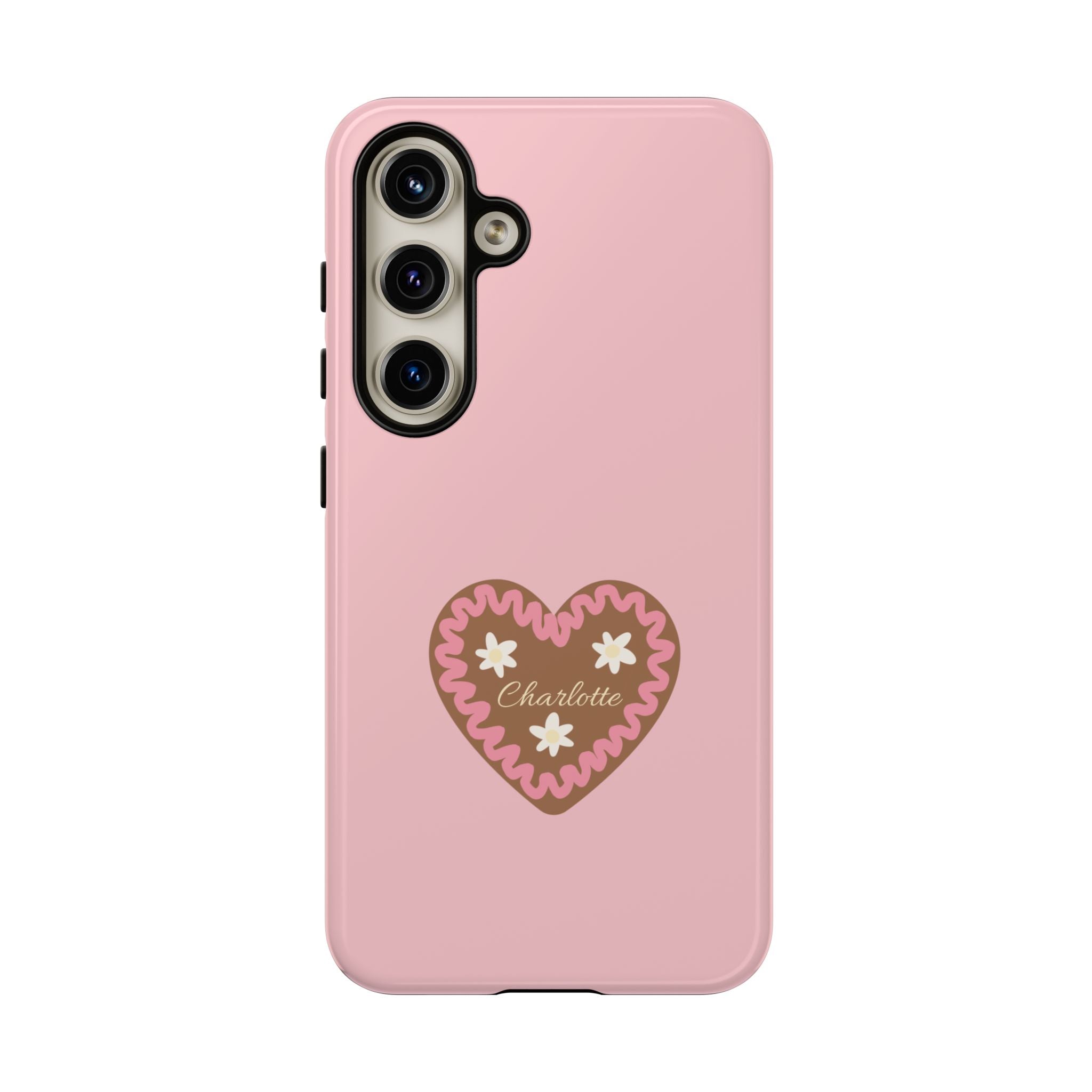 WIESNHERZ ROSE – Personalisierte Handyhülle mit Dual-Layer-Schutz