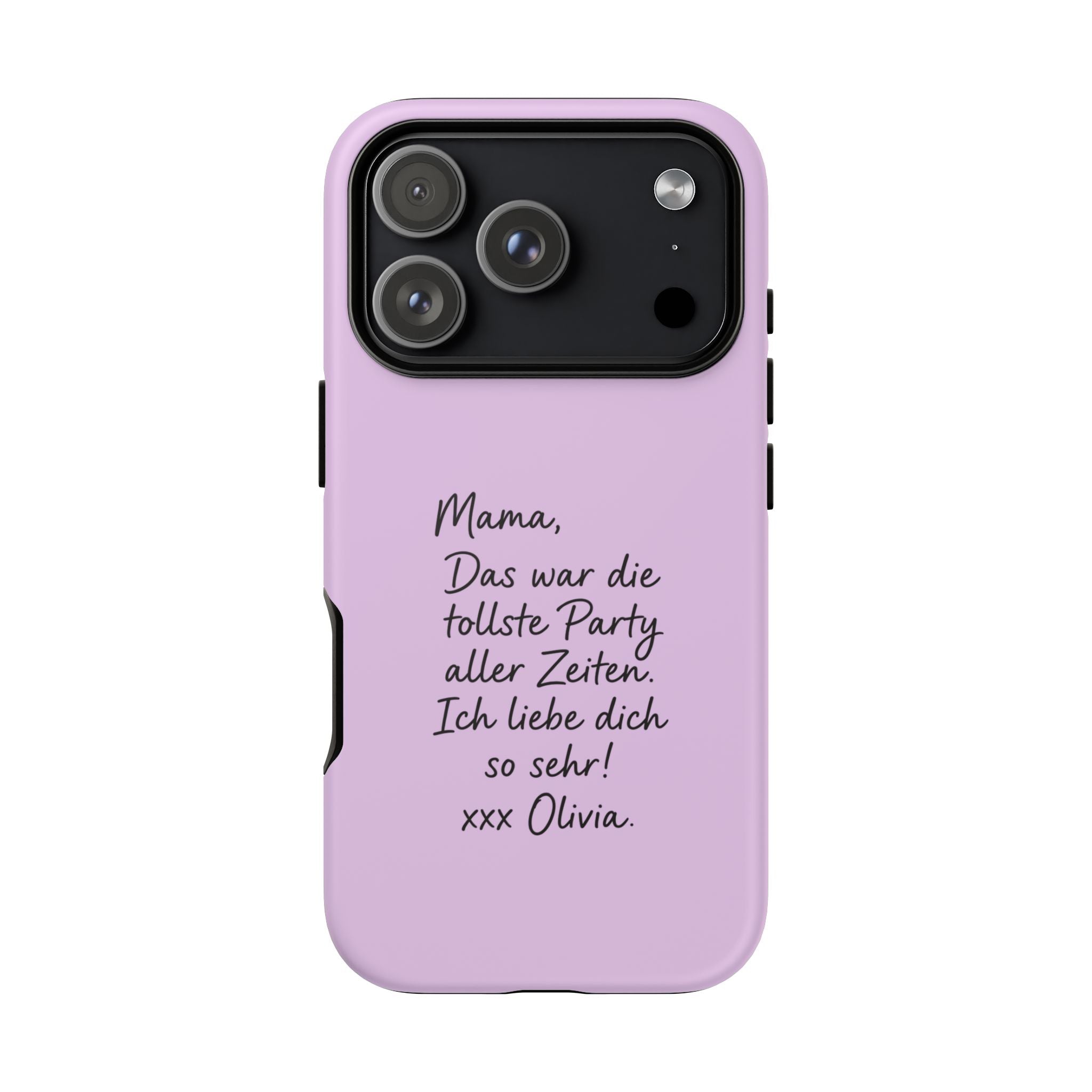 LAVENDEL mit handgeschriebener Notiz – Personalisierte Handyhülle mit Dual-Layer-Schutz