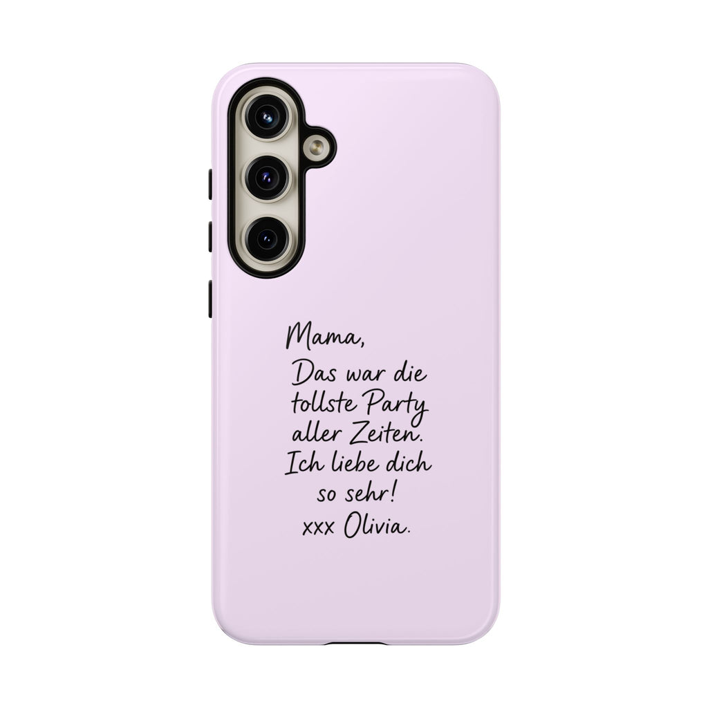 LAVENDEL mit handgeschriebener Notiz – Personalisierte Handyhülle mit Dual-Layer-Schutz