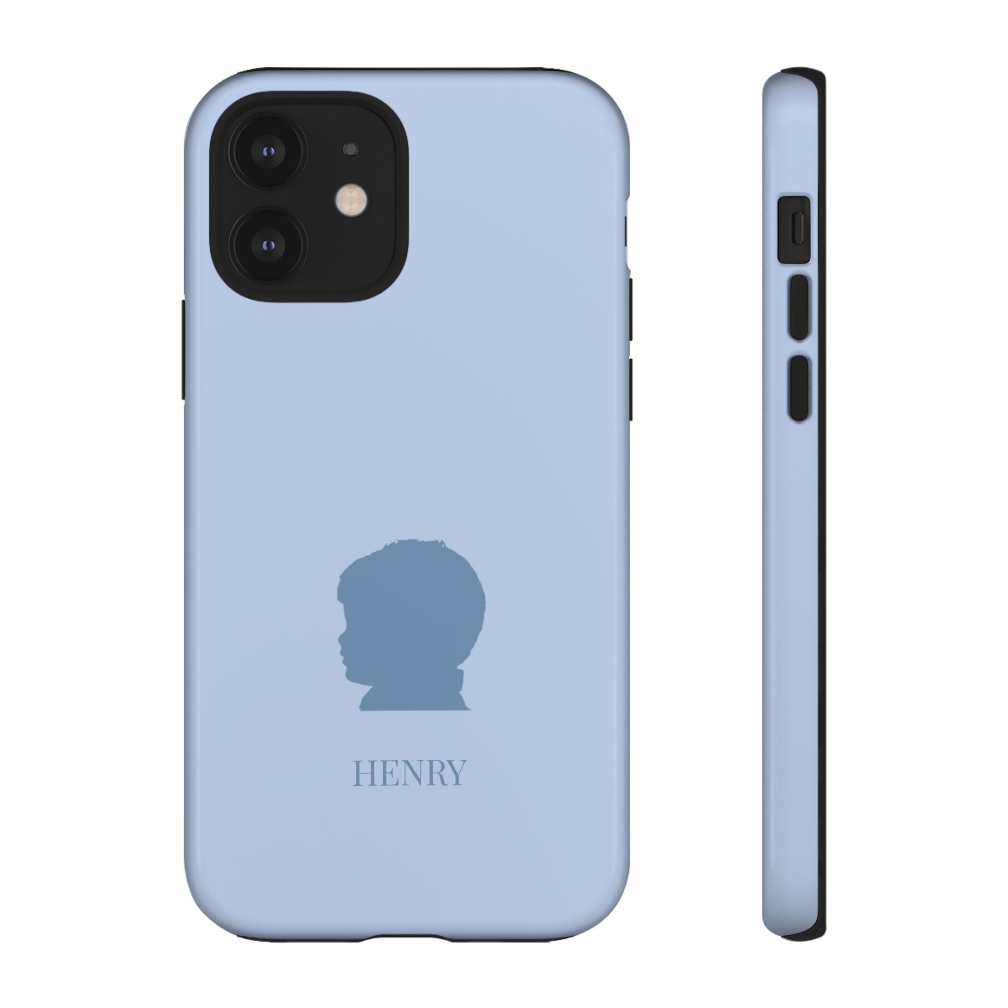 SILHOUETTE BLUE – Personalisierte Handyhülle mit Dual-Layer-Schutz