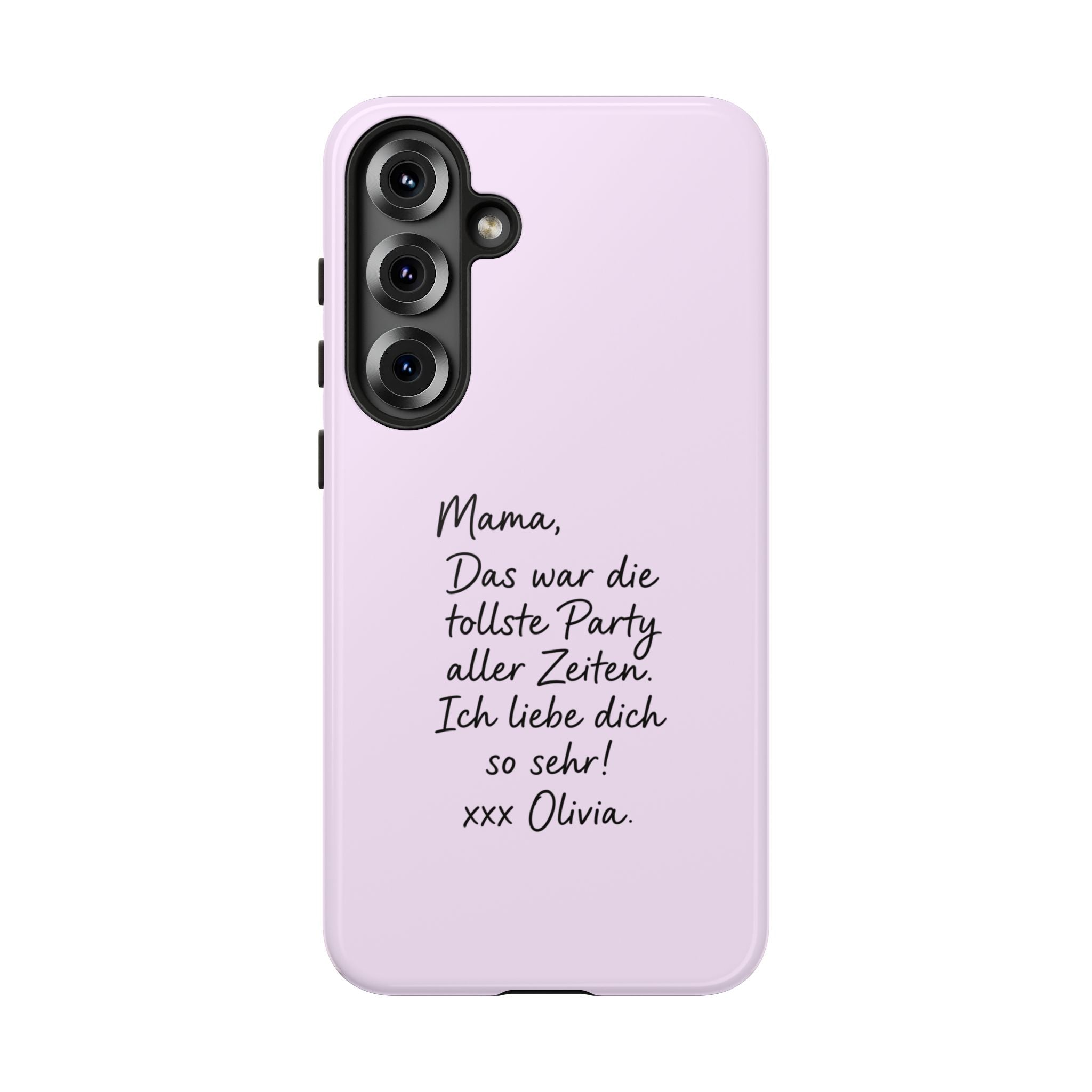 LAVENDEL mit handgeschriebener Notiz – Personalisierte Handyhülle mit Dual-Layer-Schutz