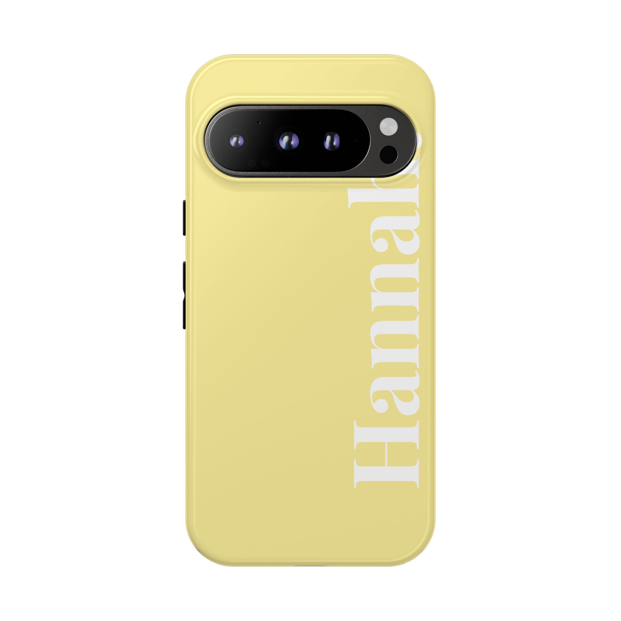 CITRUS YELLOW BOLD NAME – Personalisierte Handyhülle mit Dual-Layer-Schutz
