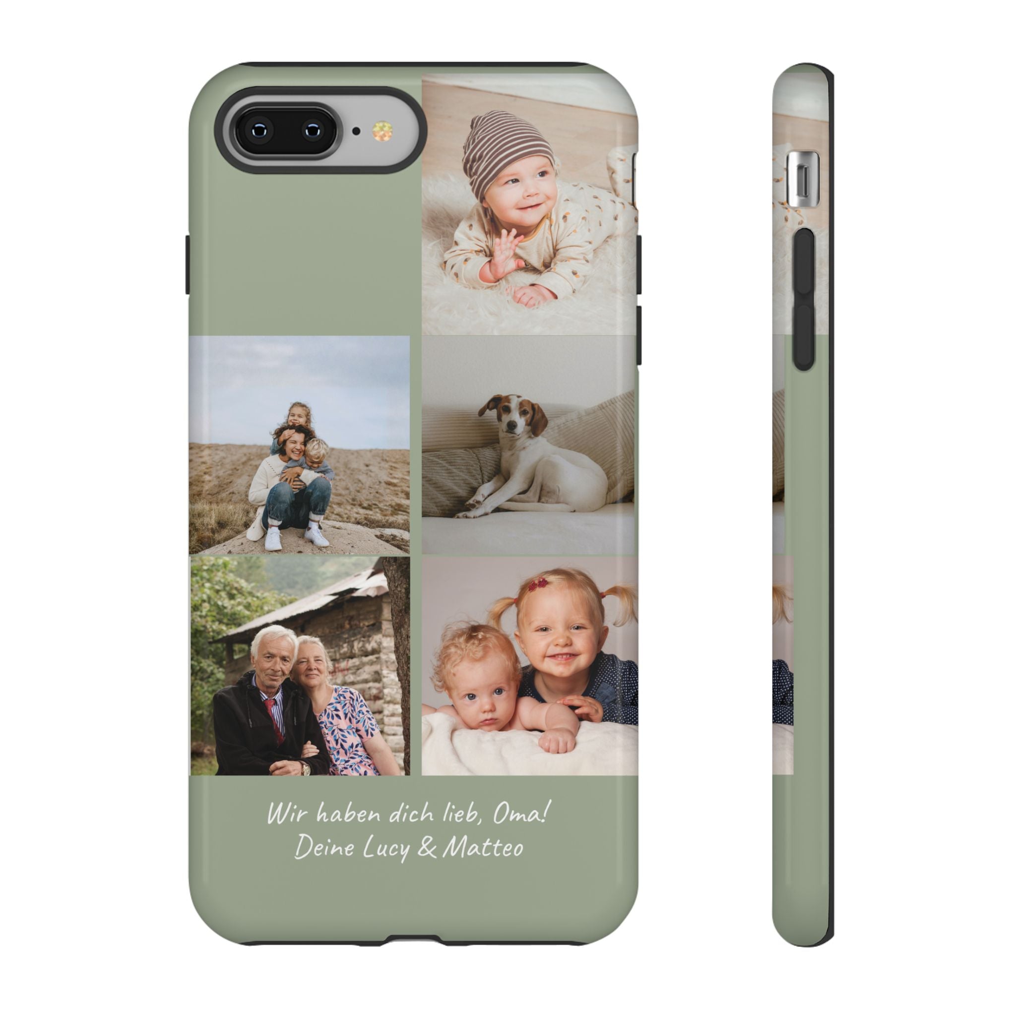 SALBEI PHOTO COLLAGE – Personalisierte Foto Handyhülle mit Dual-Layer-Schutz
