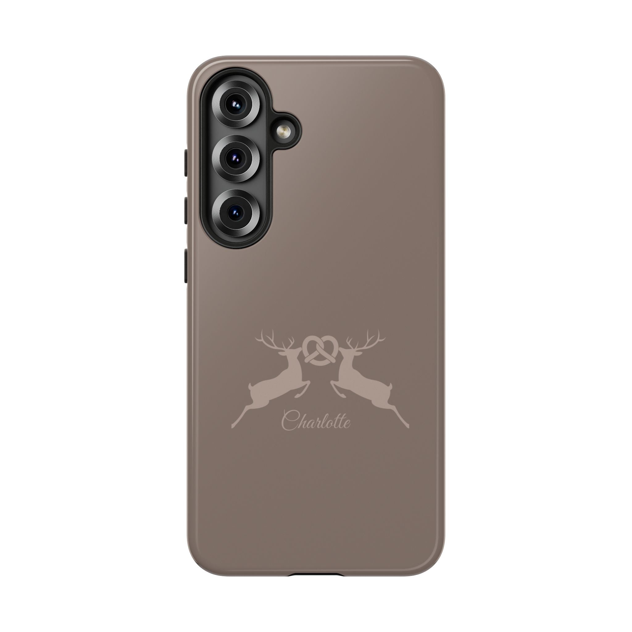 HIRSCH MOCCA – Personalisierte Handyhülle mit Dual-Layer-Schutz