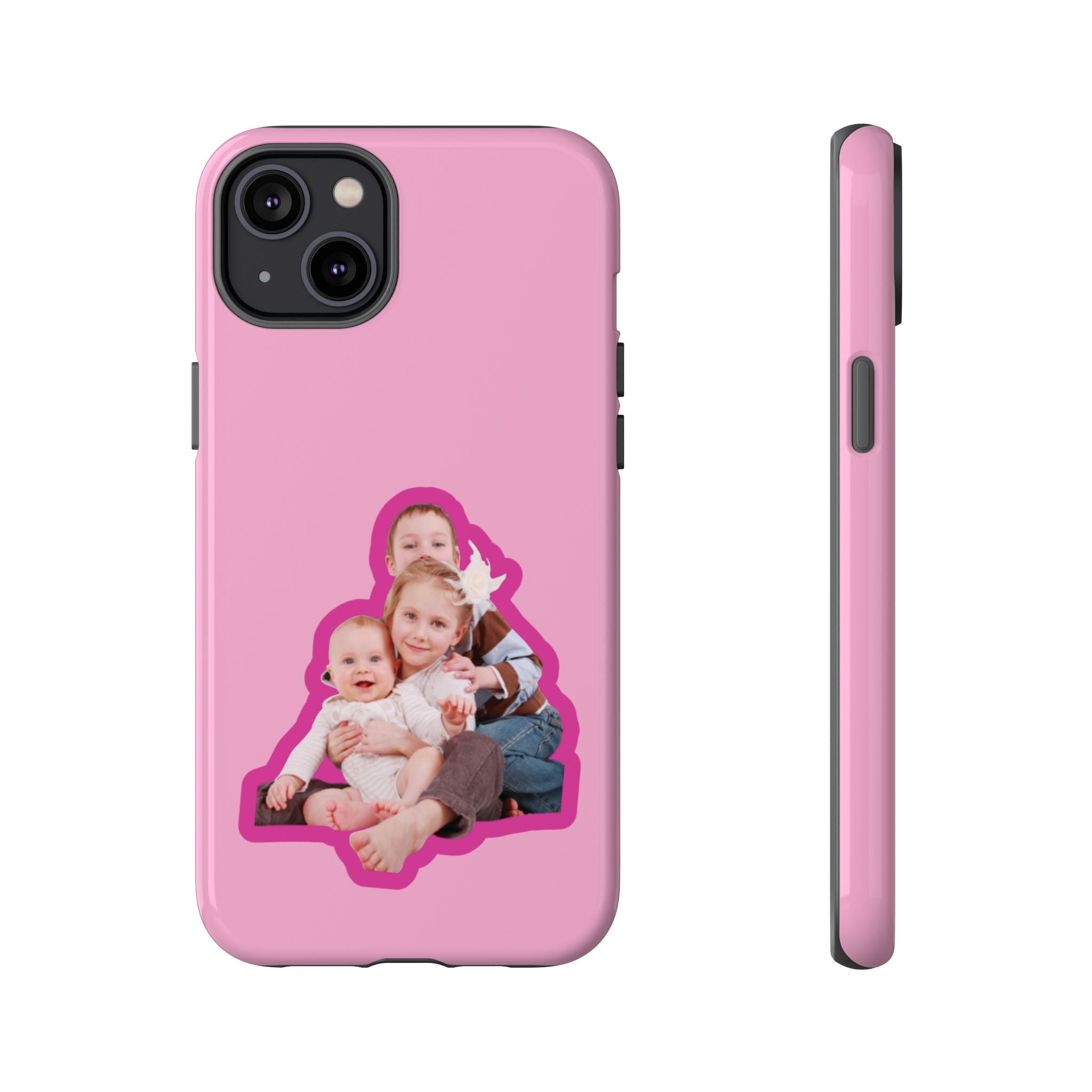 PINK CARTOON – Personalisierte Foto Handyhülle mit Dual-Layer-Schutz