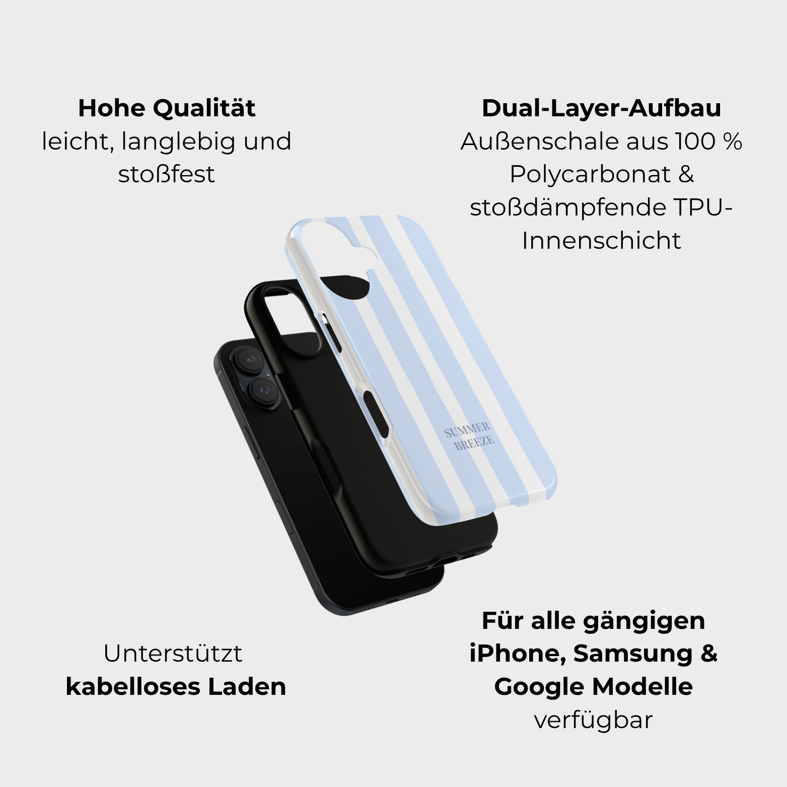 SEASIDE – Personalisierte Handyhülle mit Dual-Layer-Schutz