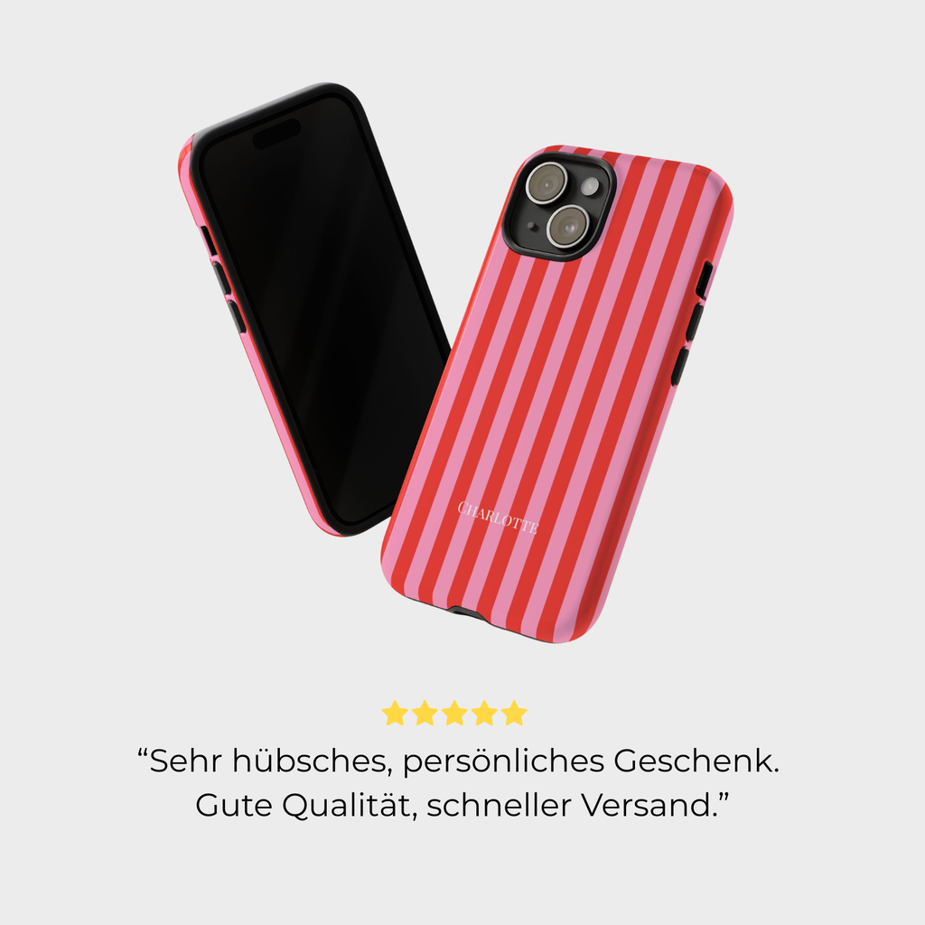 FEELING PINK – Personalisierte Handyhülle mit Dual-Layer-Schutz