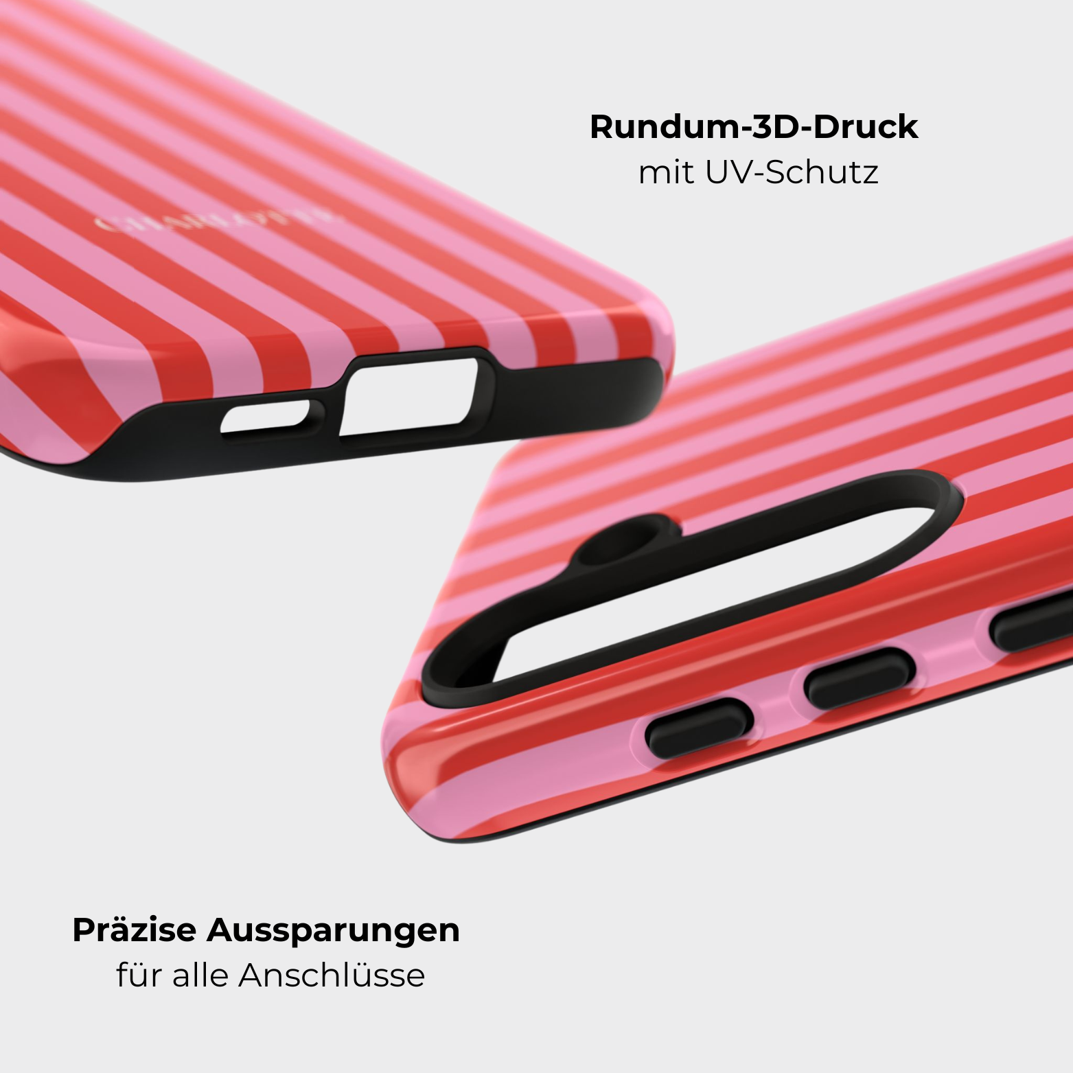 FEELING PINK – Personalisierte Handyhülle mit Dual-Layer-Schutz