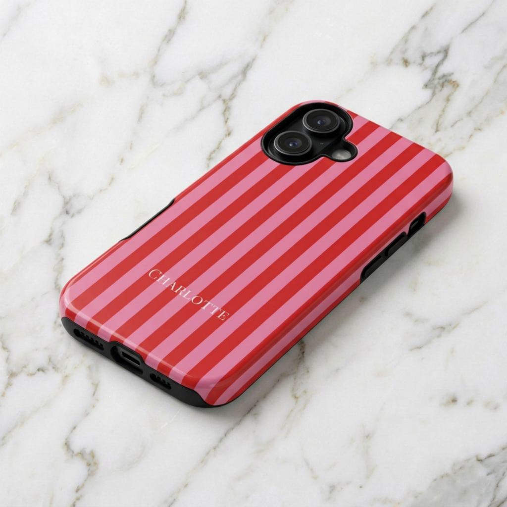 FEELING PINK – Personalisierte Handyhülle mit Dual-Layer-Schutz