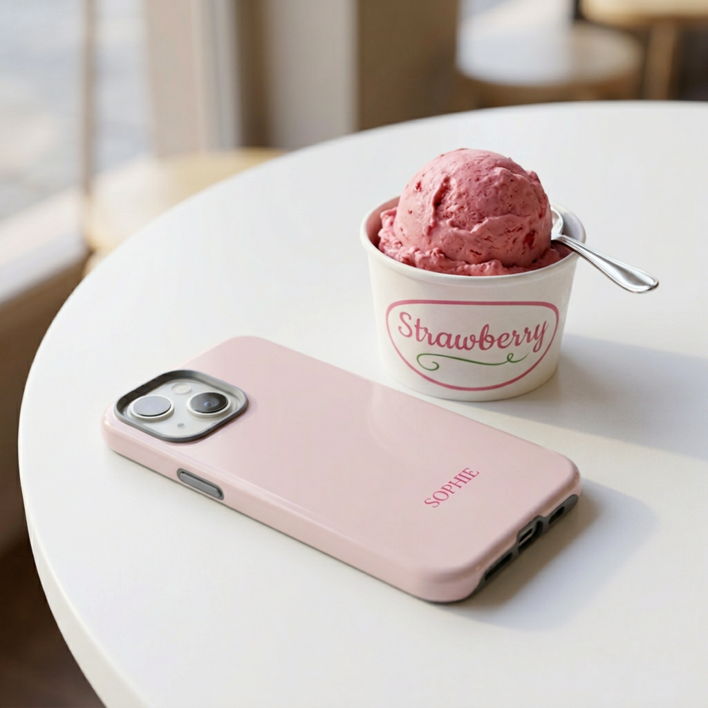 STRAWBERRY – Personalisierte Handyhülle mit Dual-Layer-Schutz