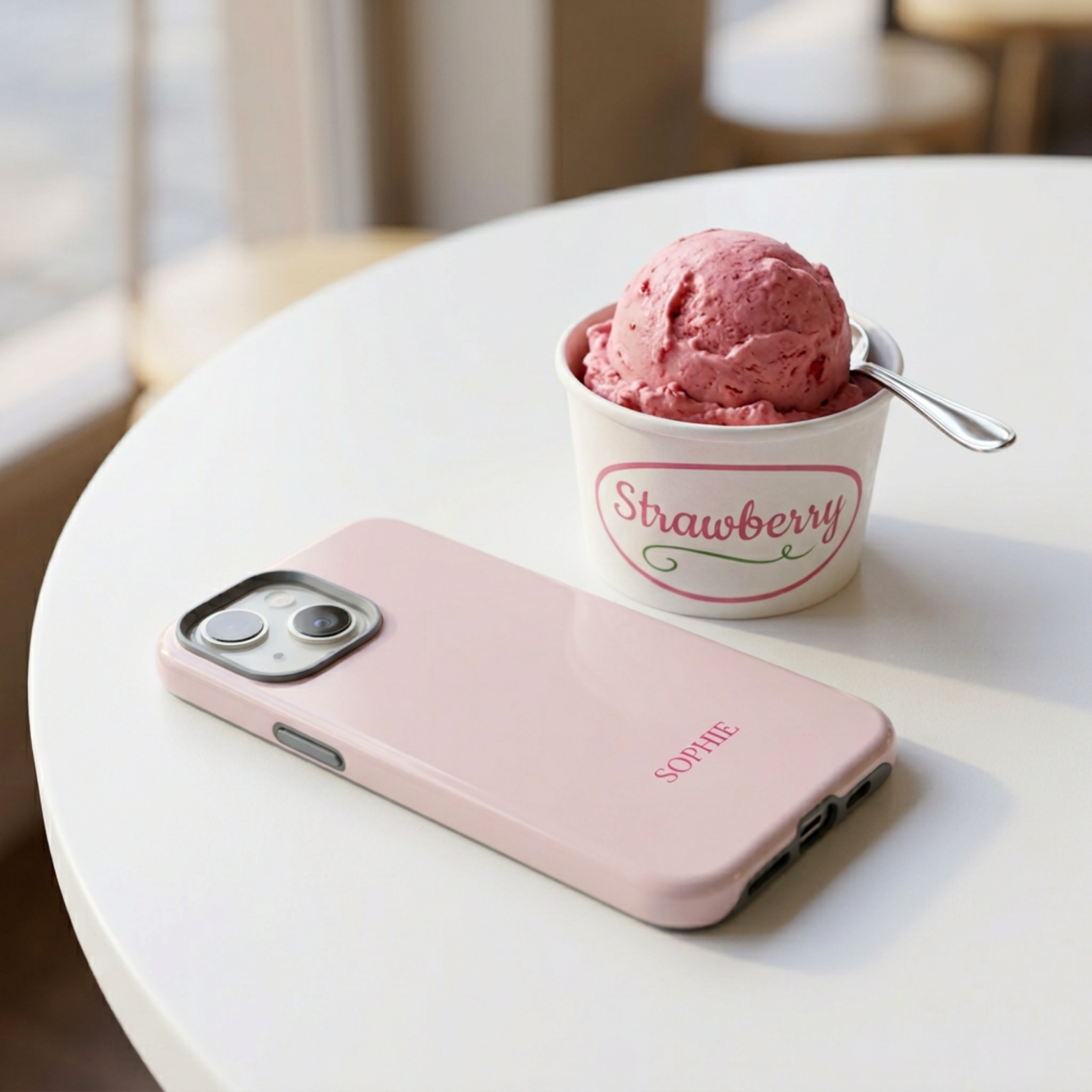 STRAWBERRY – Personalisierte Handyhülle mit Dual-Layer-Schutz