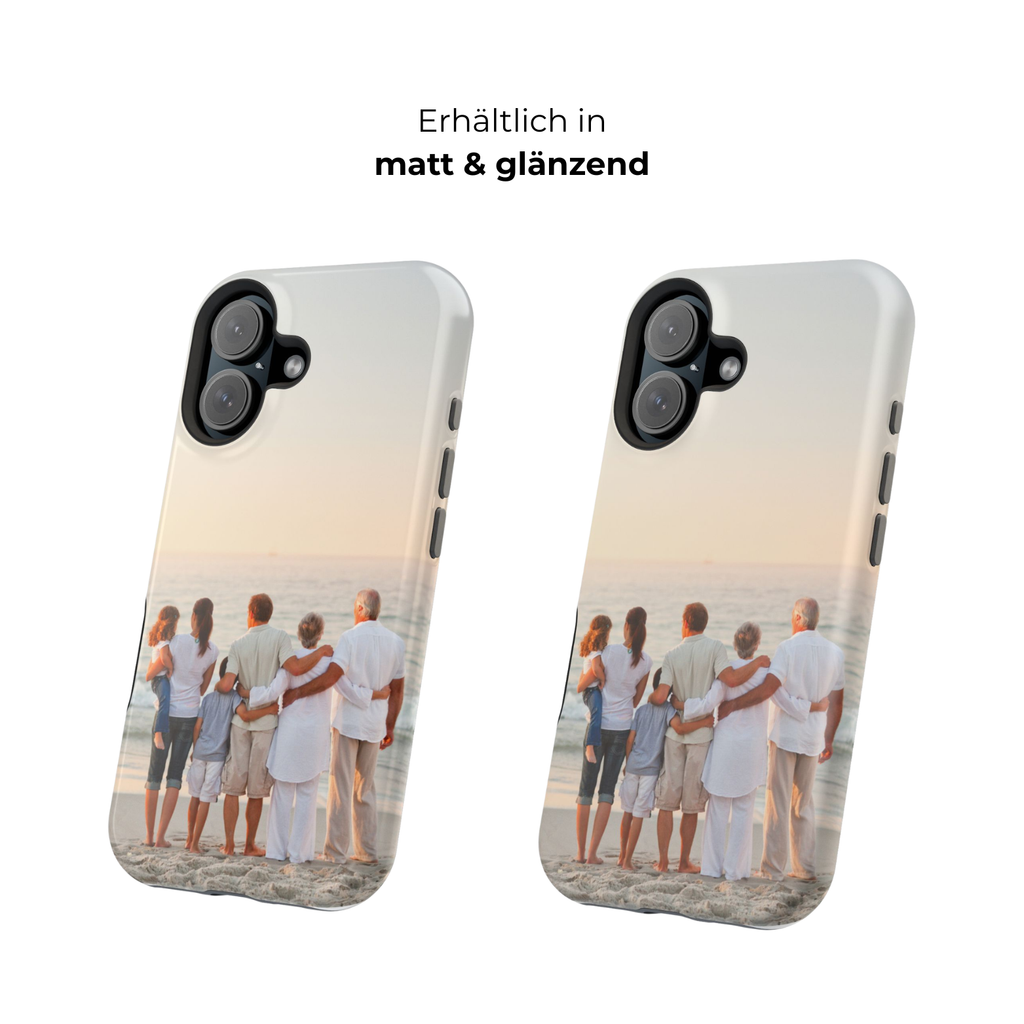 MOMENTS – Personalisierte Foto Handyhülle mit Dual-Layer-Schutz