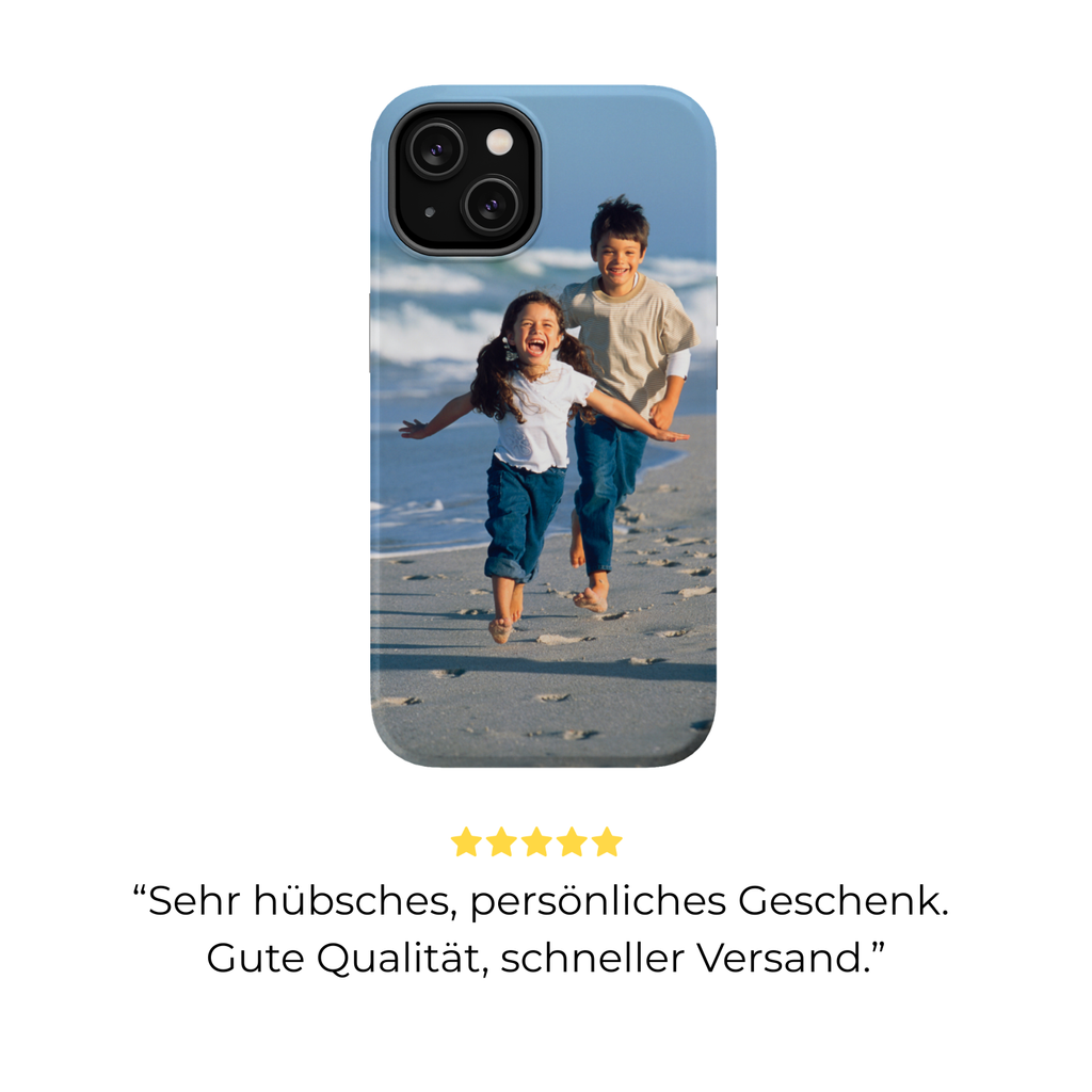 MOMENTS – Personalisierte Foto Handyhülle mit Dual-Layer-Schutz