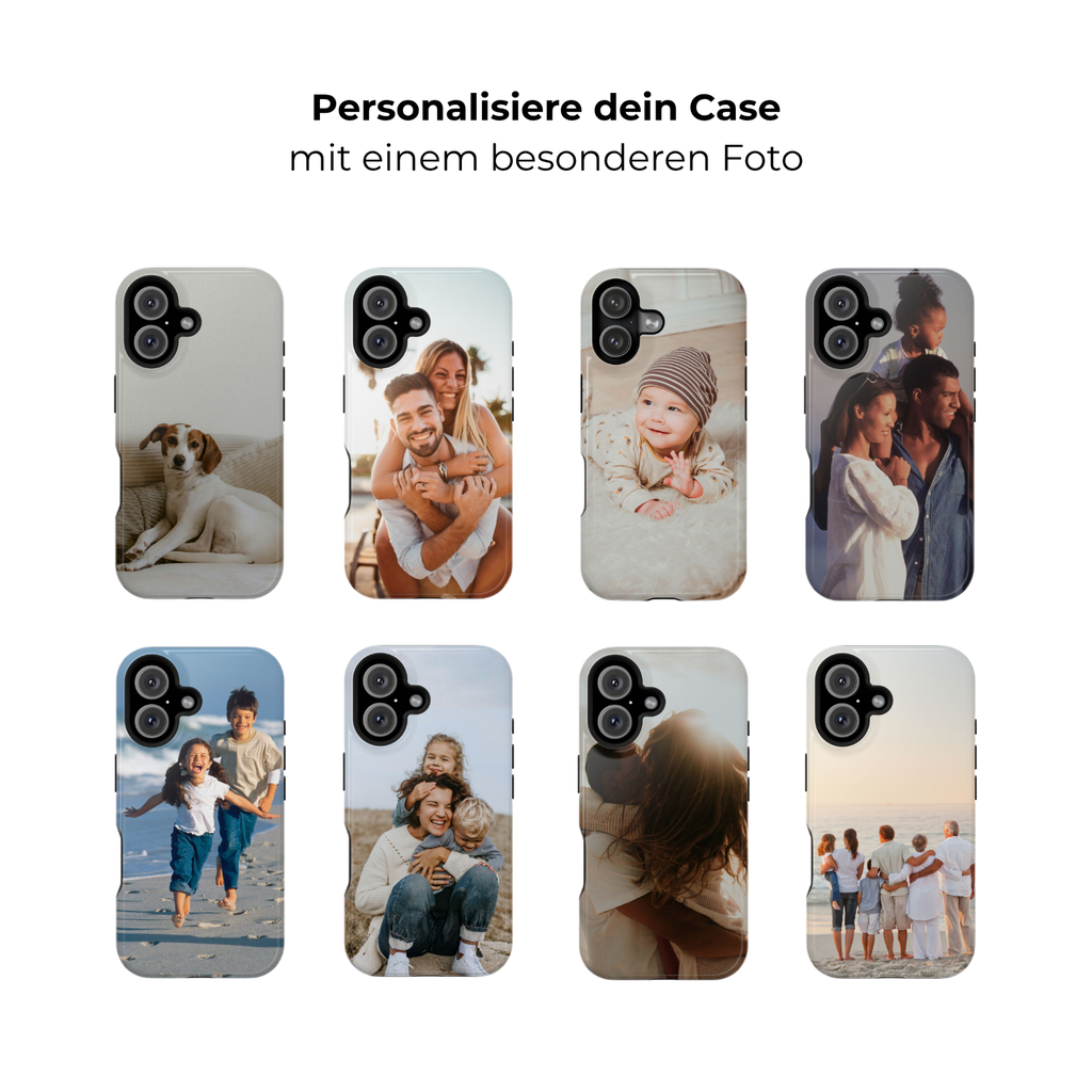 MOMENTS – Personalisierte Foto Handyhülle mit Dual-Layer-Schutz