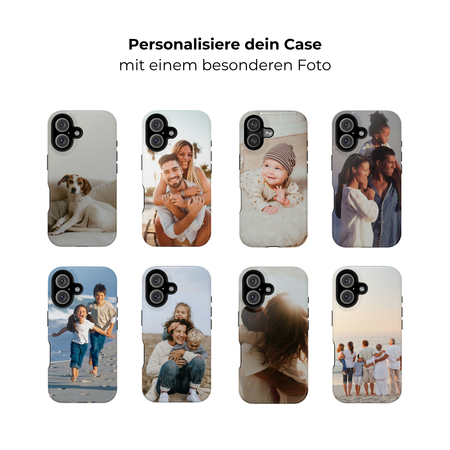 MOMENTS – Personalisierte Foto Handyhülle mit Dual-Layer-Schutz