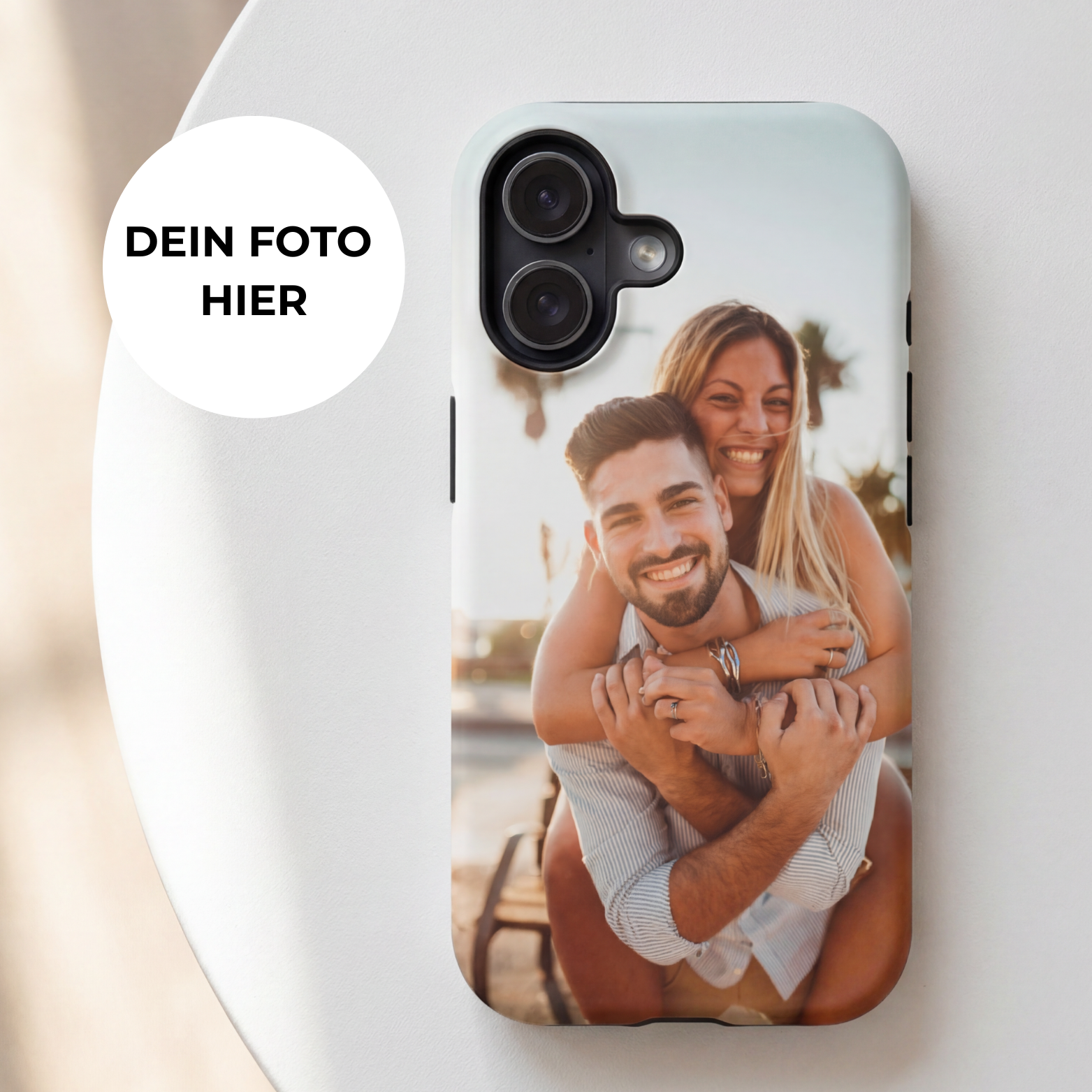 MOMENTS – Personalisierte Foto Handyhülle mit Dual-Layer-Schutz