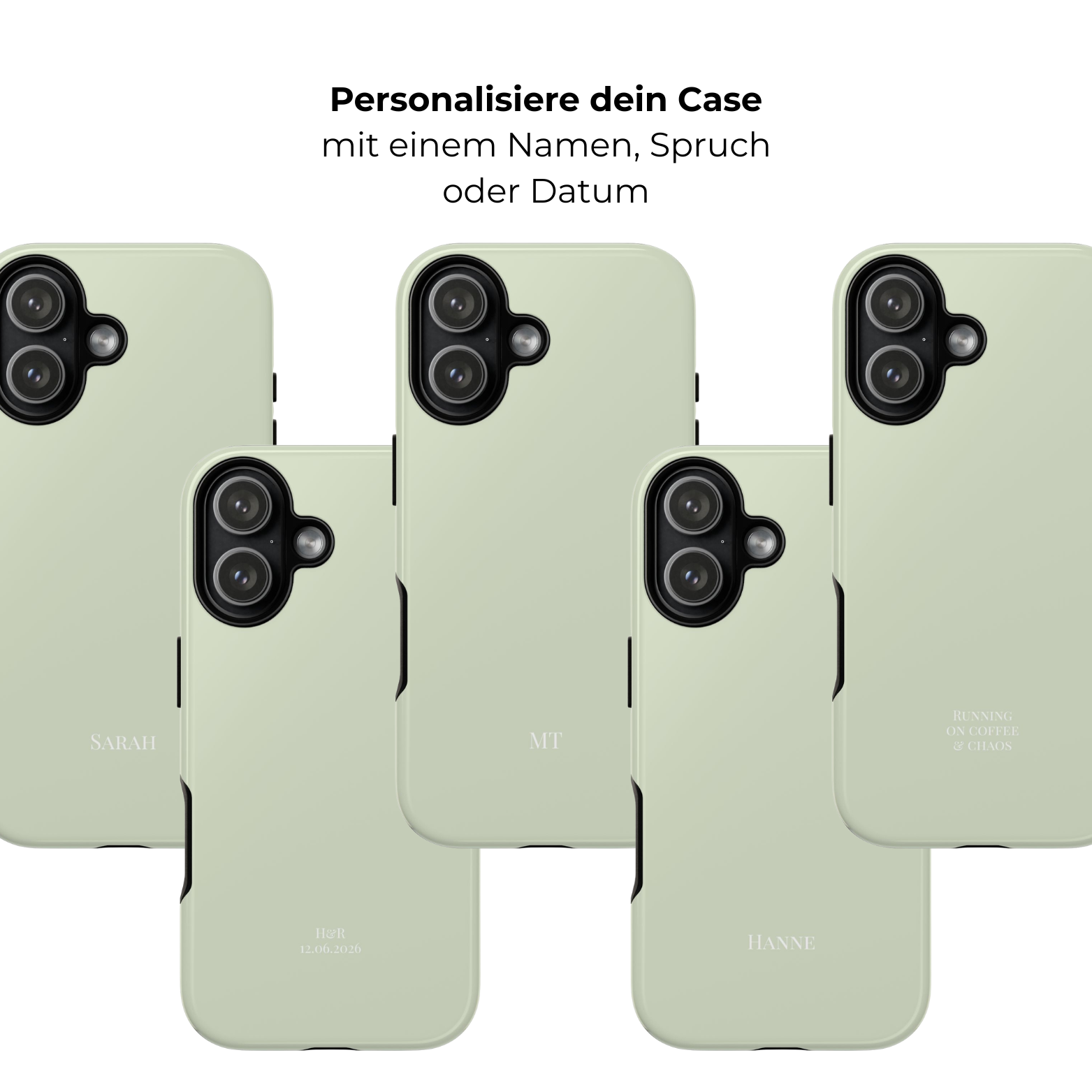 PISTACCHIO – Personalisierte Handyhülle mit Dual-Layer-Schutz