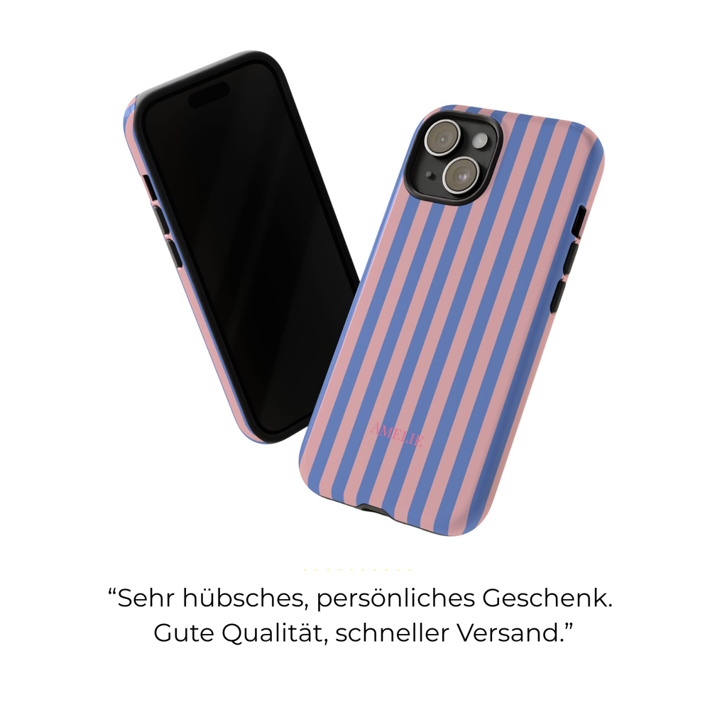 BLUSH & BLUE – Personalisierte Handyhülle mit Dual-Layer-Schutz