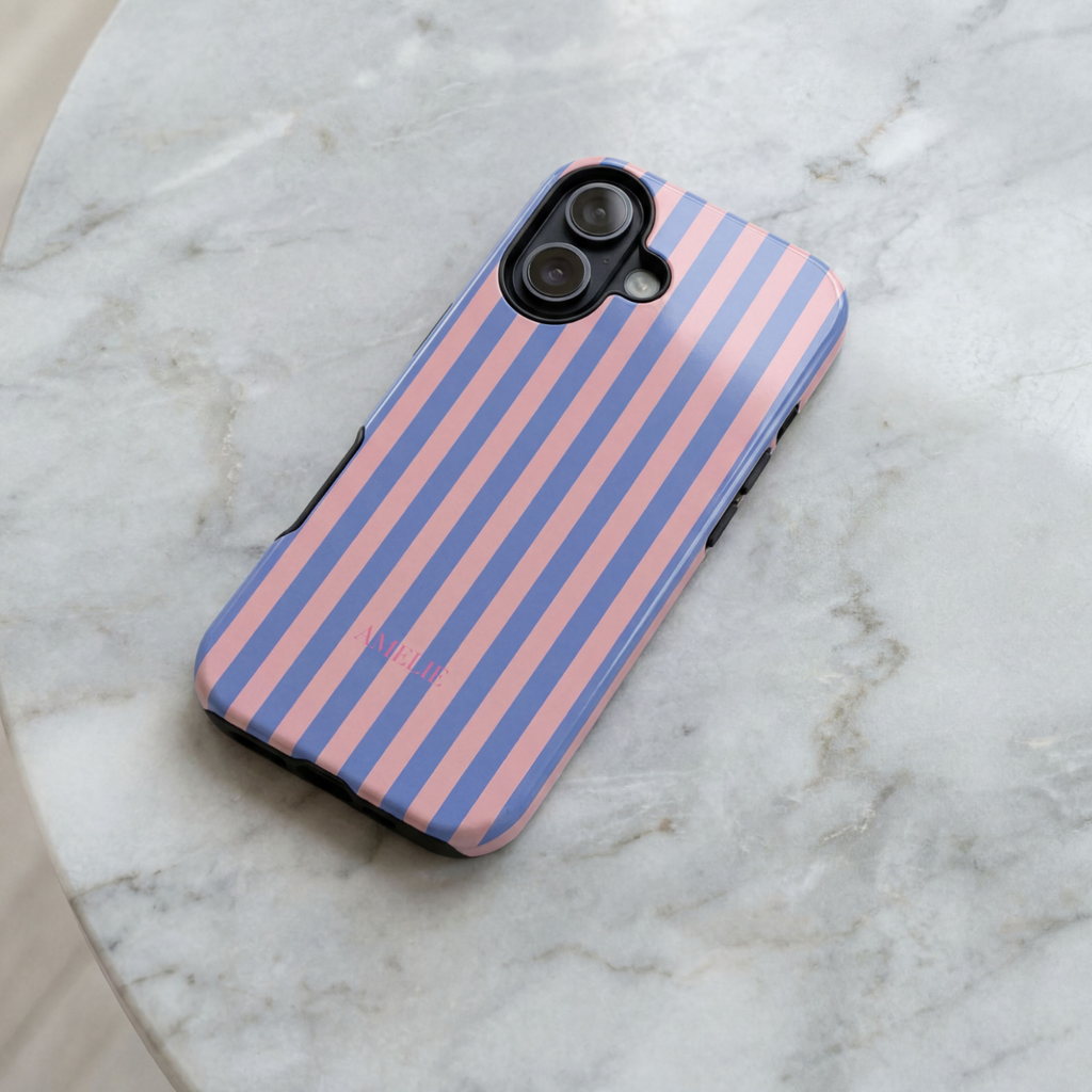 BLUSH & BLUE – Personalisierte Handyhülle mit Dual-Layer-Schutz