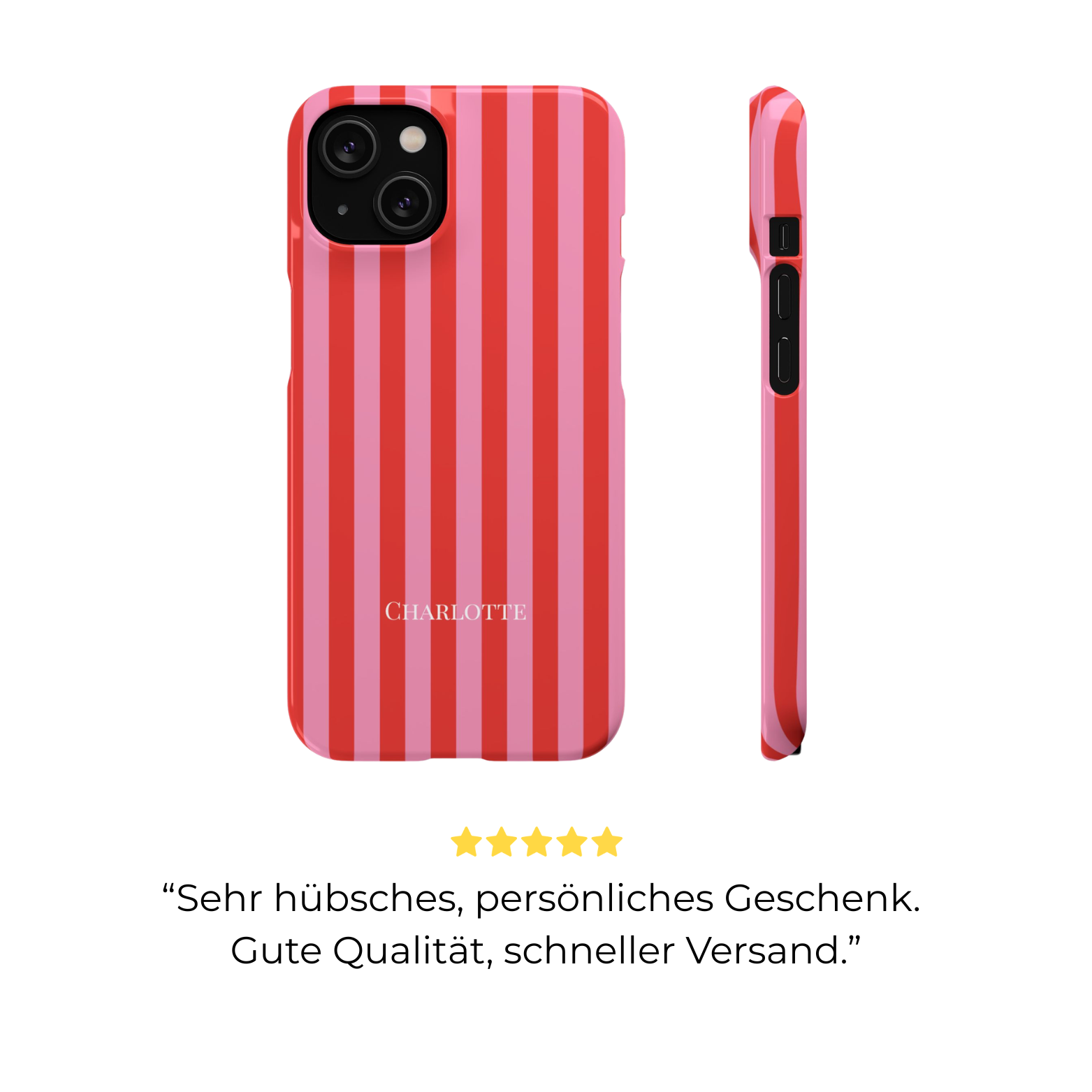 FEELING PINK – Personalisierte Slim Handyhülle