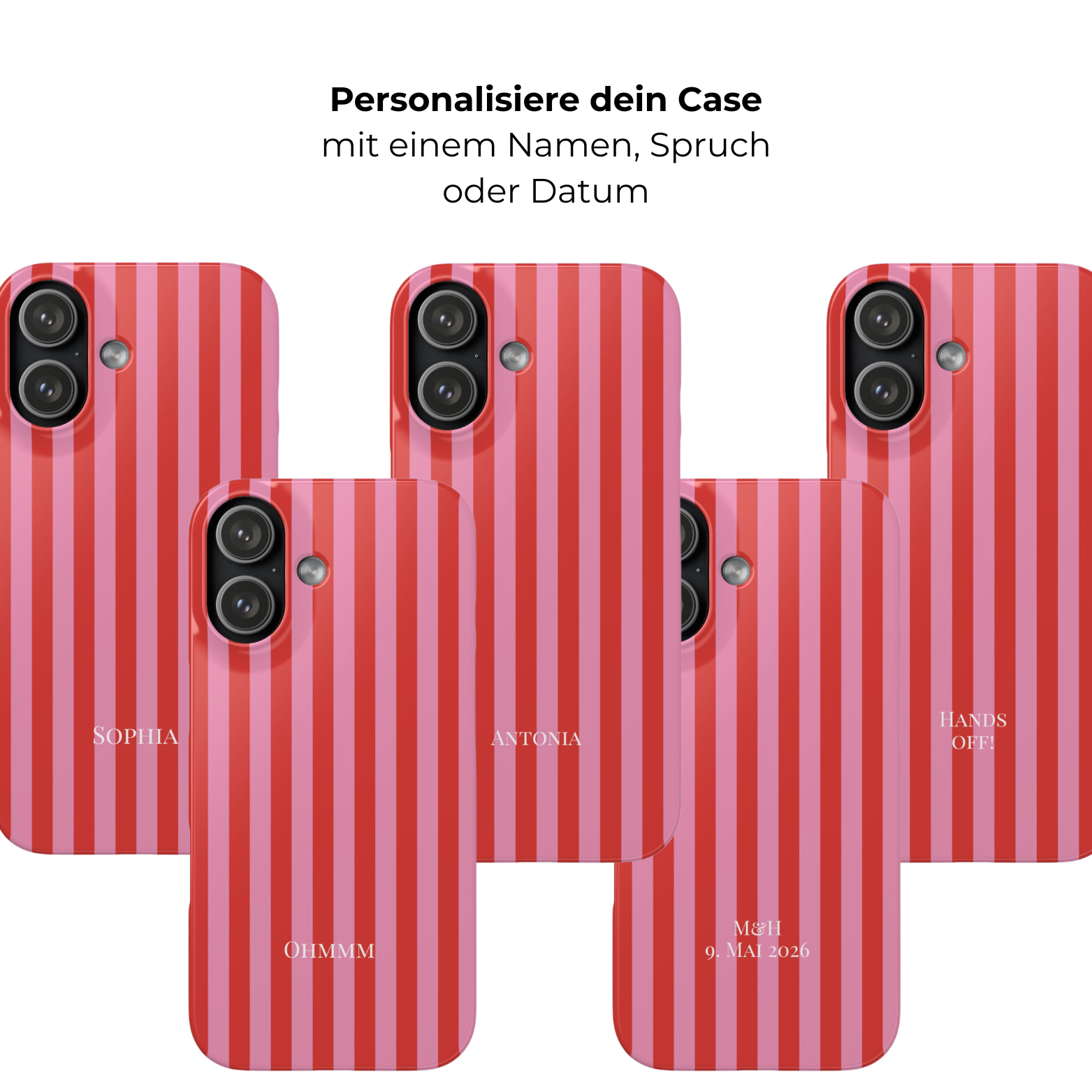 FEELING PINK – Personalisierte Slim Handyhülle
