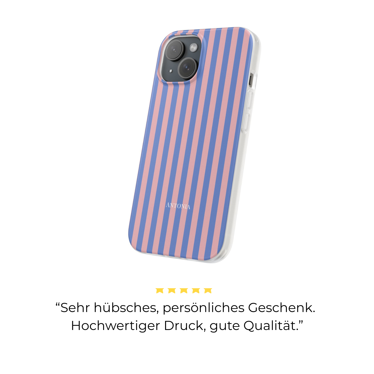 BLUE & BLUSH – Personalisierte Flex Handyhülle