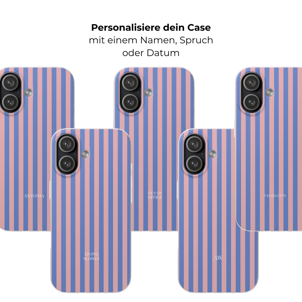 BLUE & BLUSH – Personalisierte Flex Handyhülle