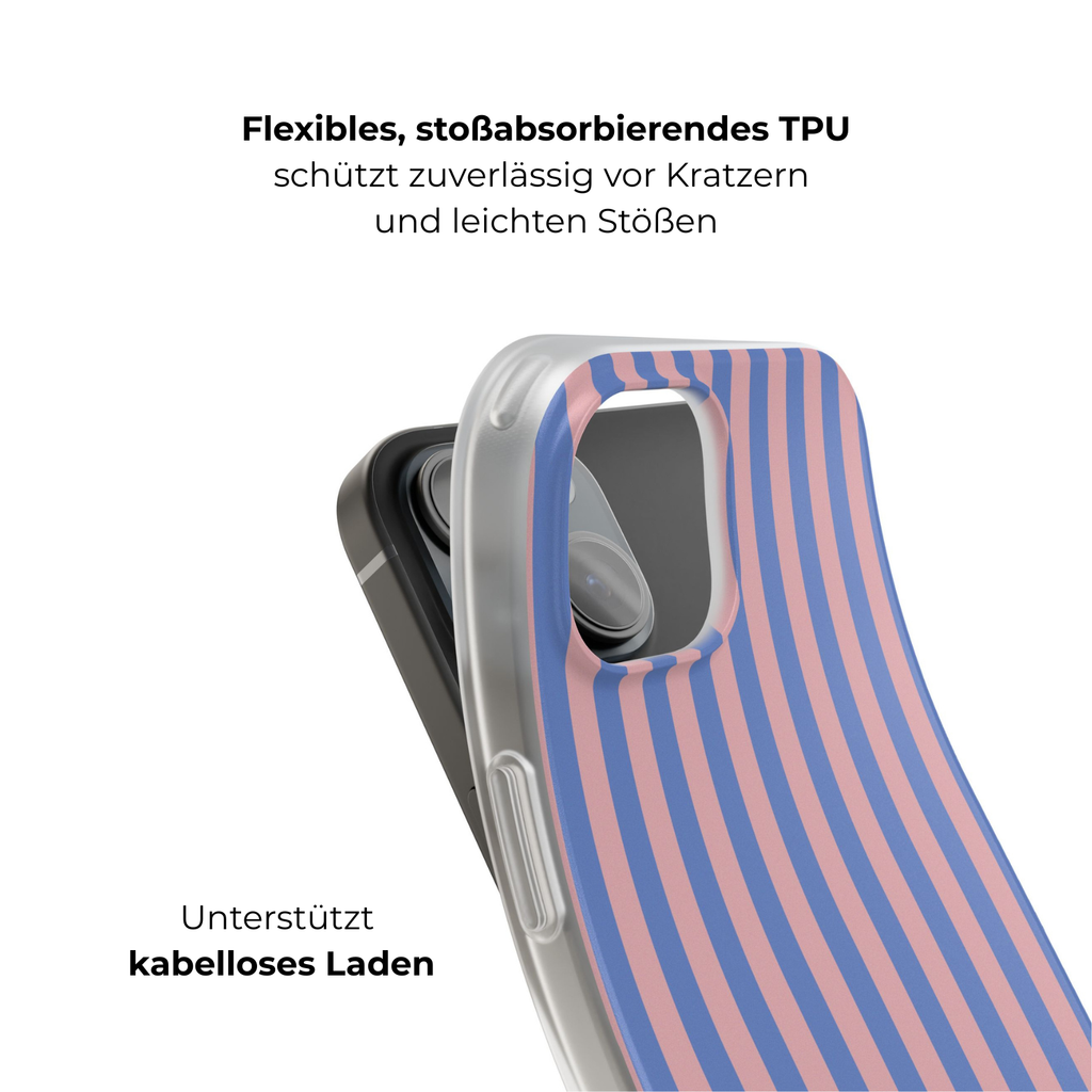 BLUE & BLUSH – Personalisierte Flex Handyhülle