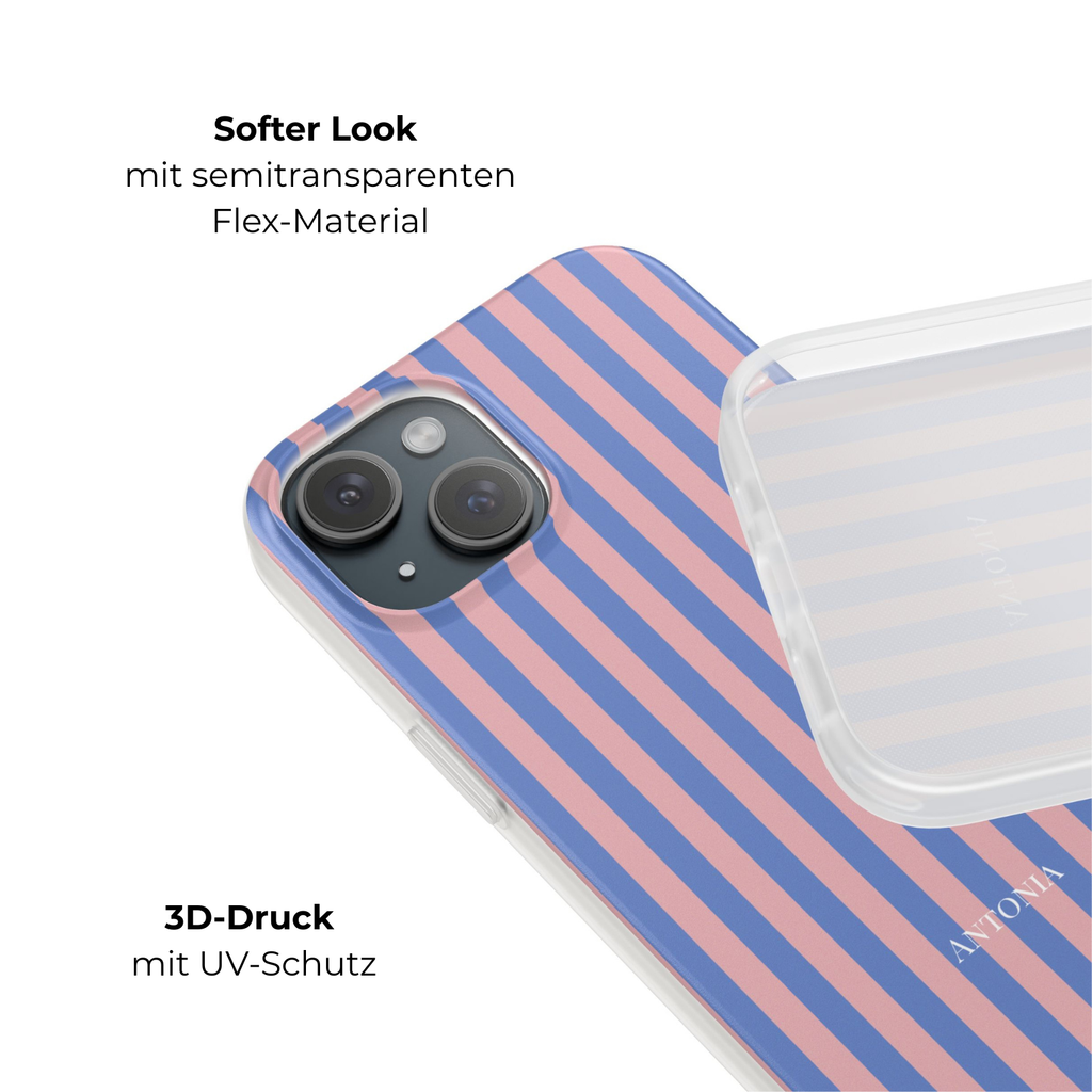 BLUE & BLUSH – Personalisierte Flex Handyhülle