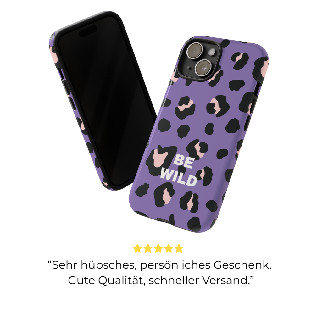 PURPLE LEO – Personalisierte Handyhülle mit Dual-Layer-Schutz