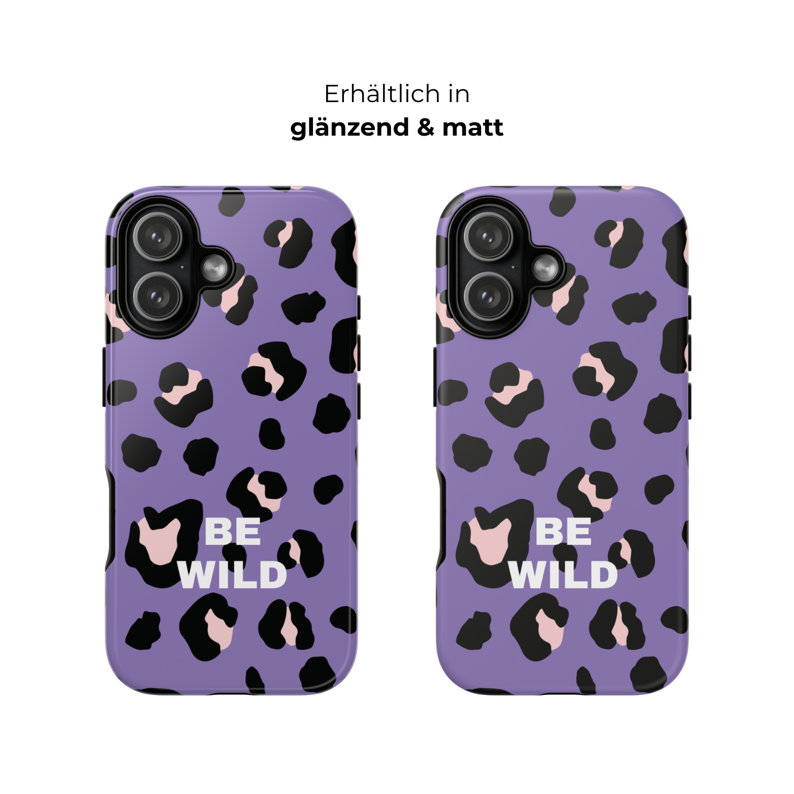 PURPLE LEO – Personalisierte Handyhülle mit Dual-Layer-Schutz