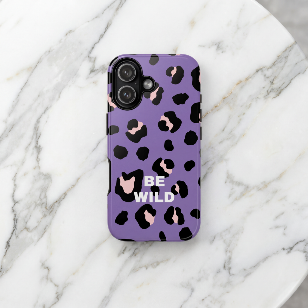 PURPLE LEO – Personalisierte Handyhülle mit Dual-Layer-Schutz
