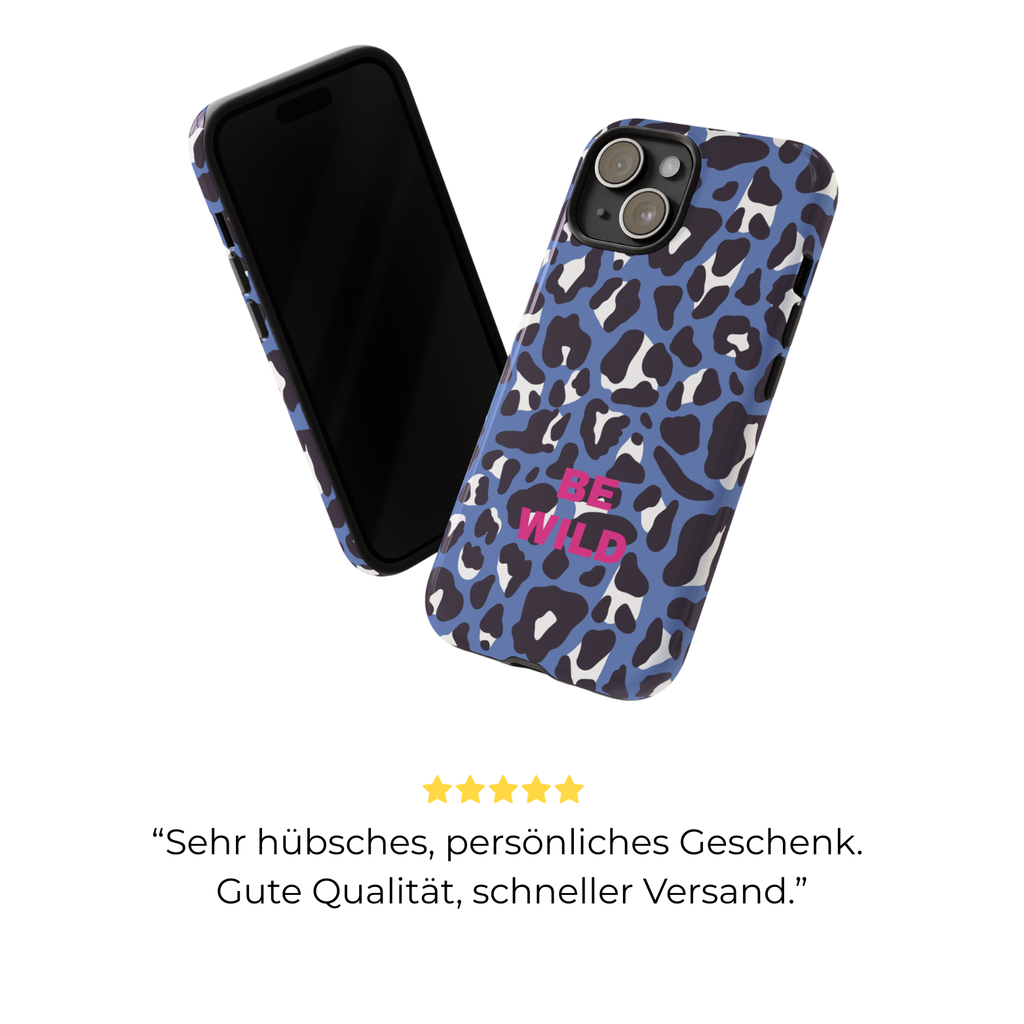 BLUE LEO – Personalisierte Handyhülle mit Dual-Layer-Schutz