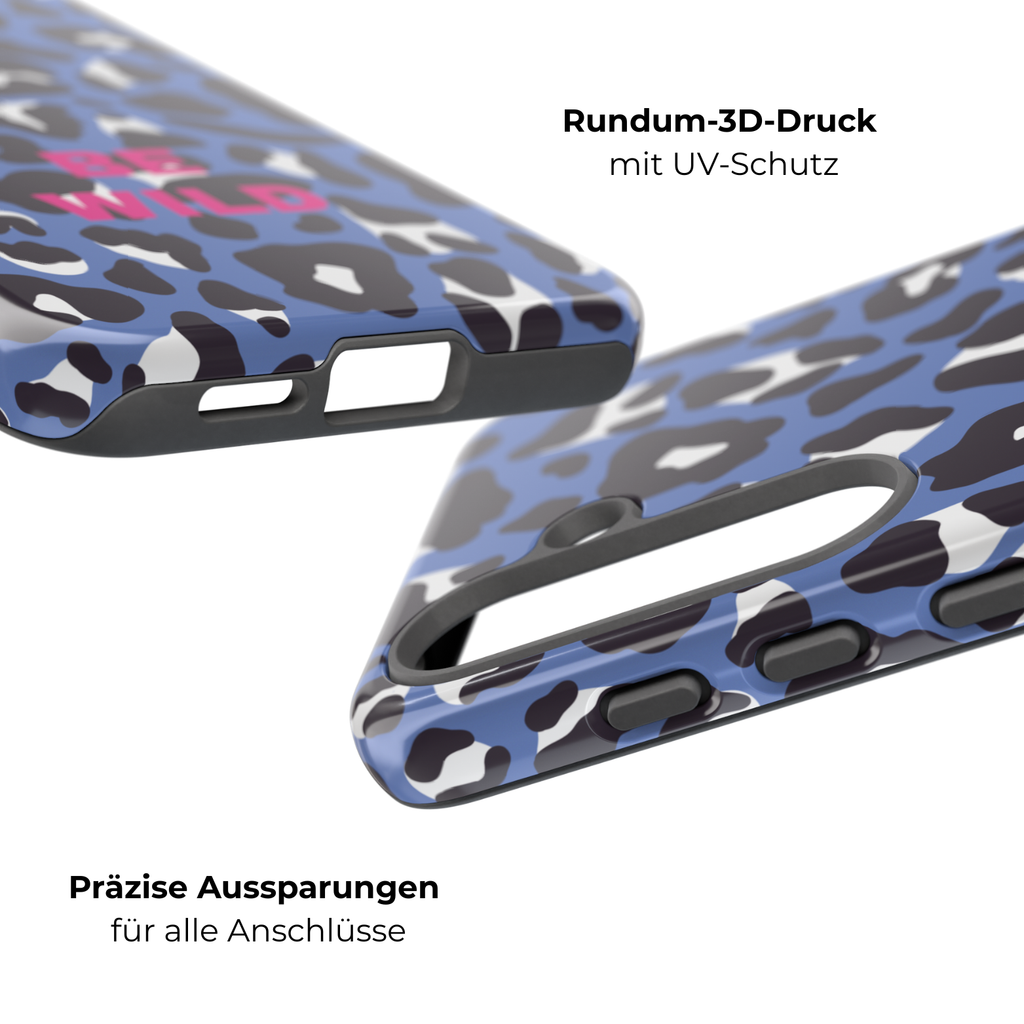 BLUE LEO – Personalisierte Handyhülle mit Dual-Layer-Schutz