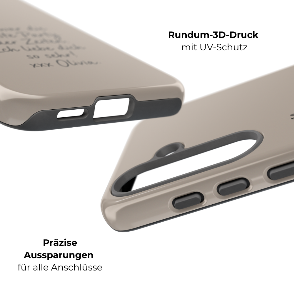 MOCCA HANDWRITTEN NOTE – Personalisierte Handyhülle mit Dual-Layer-Schutz